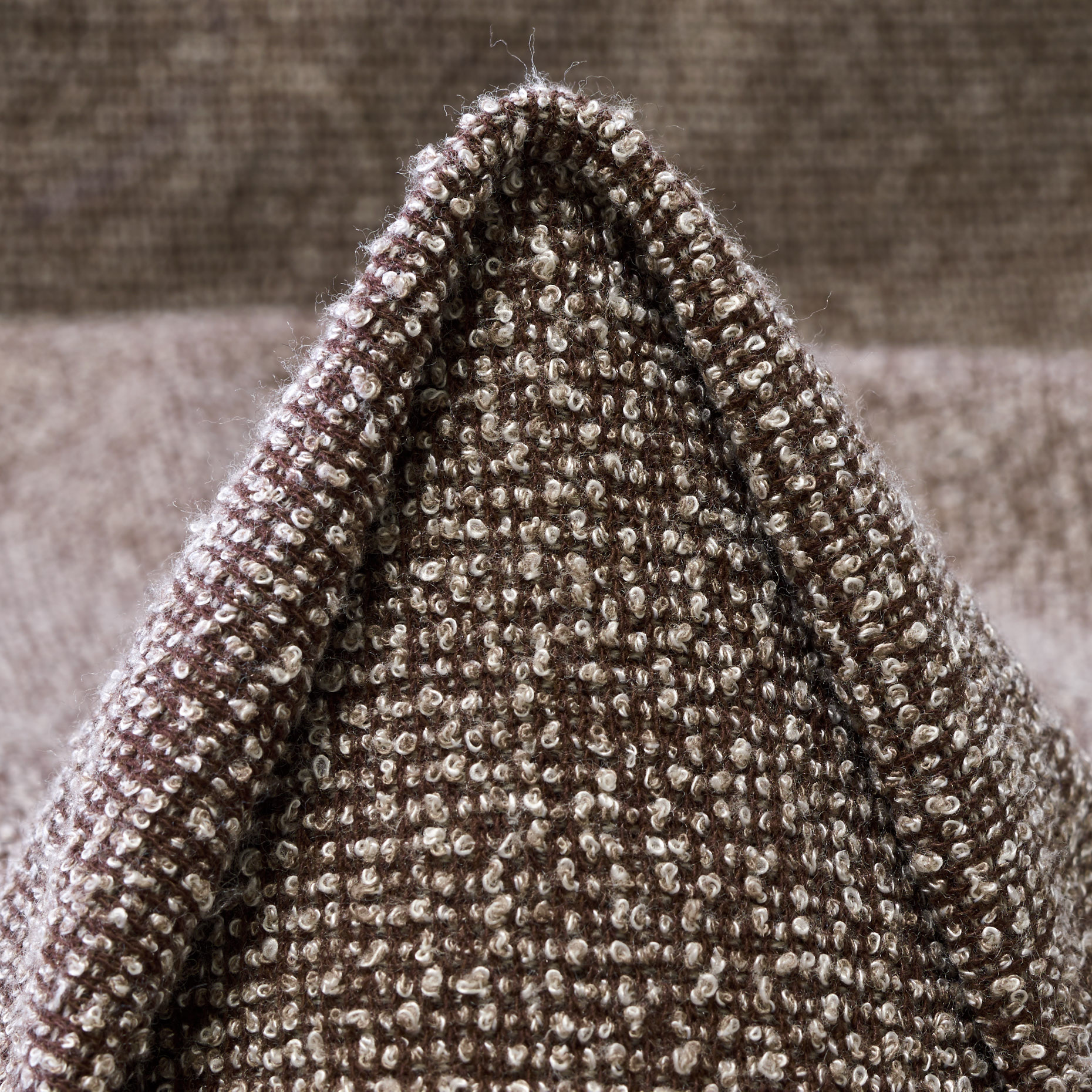 JERSEY, BOUCLÉ, COTTON, SEAL BROWN (F000044652)