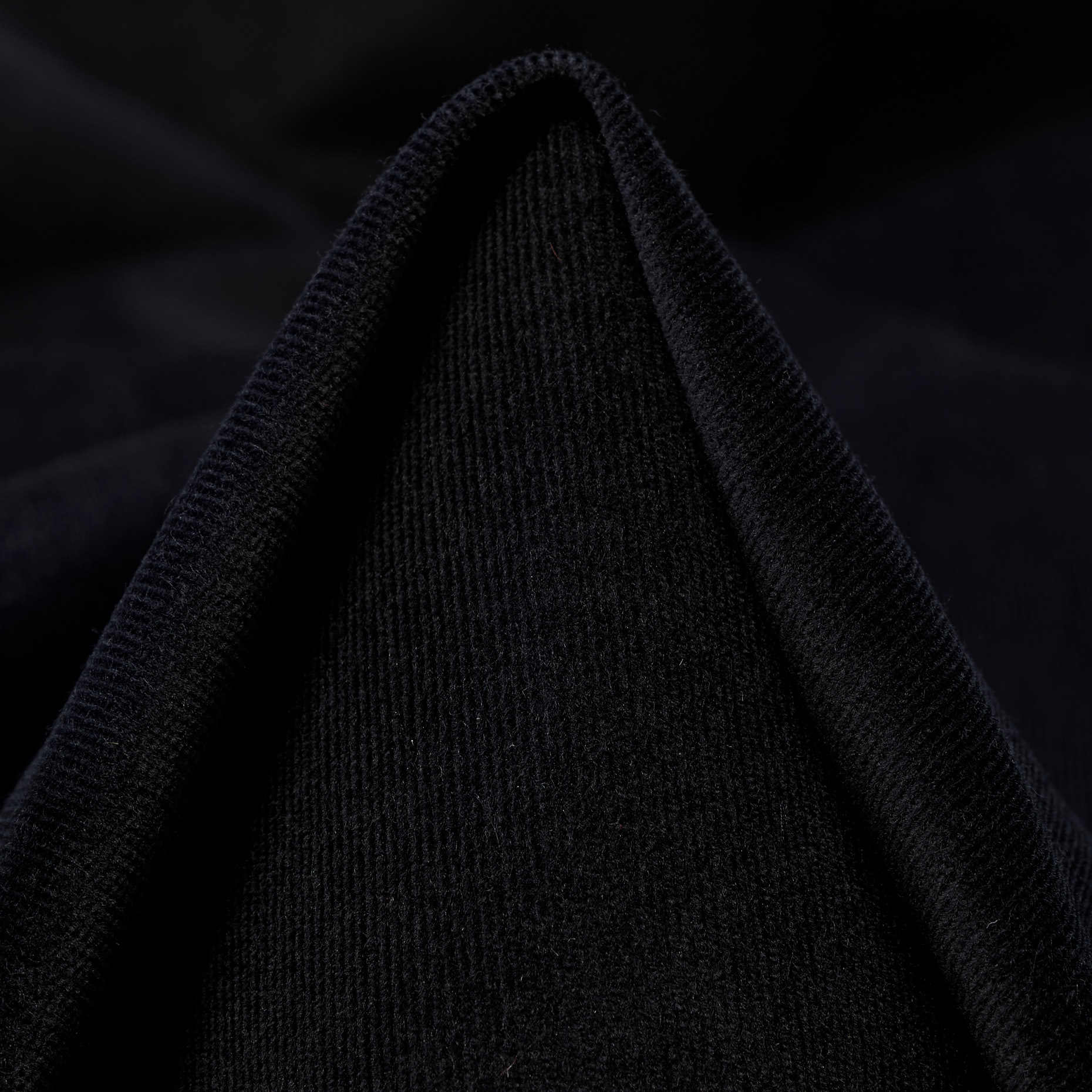 CORDUROY, ELASTIC, JET BLACK (F000045012)