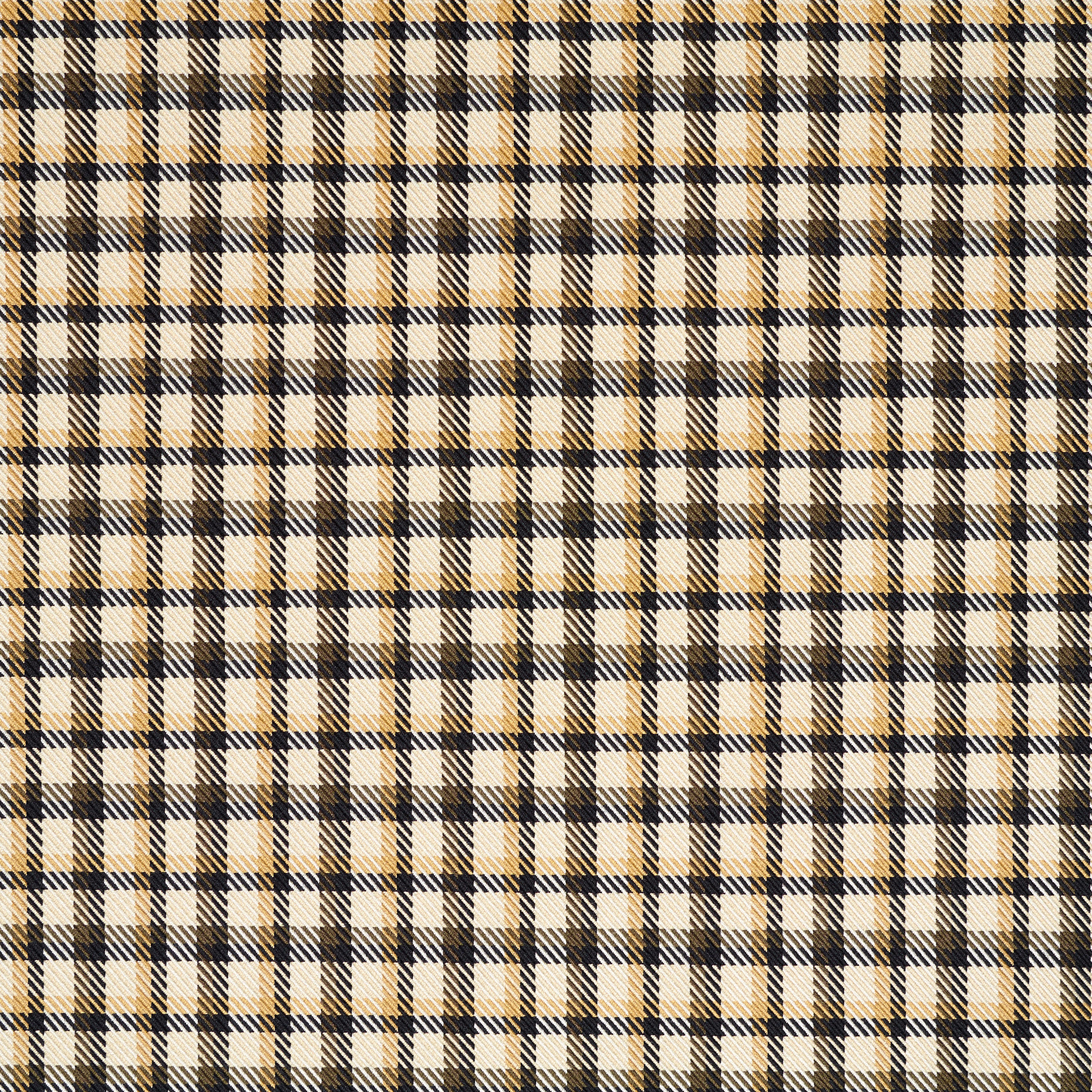 Coton , Cadre , Raven Black&Beige (F000040382) - Tissage