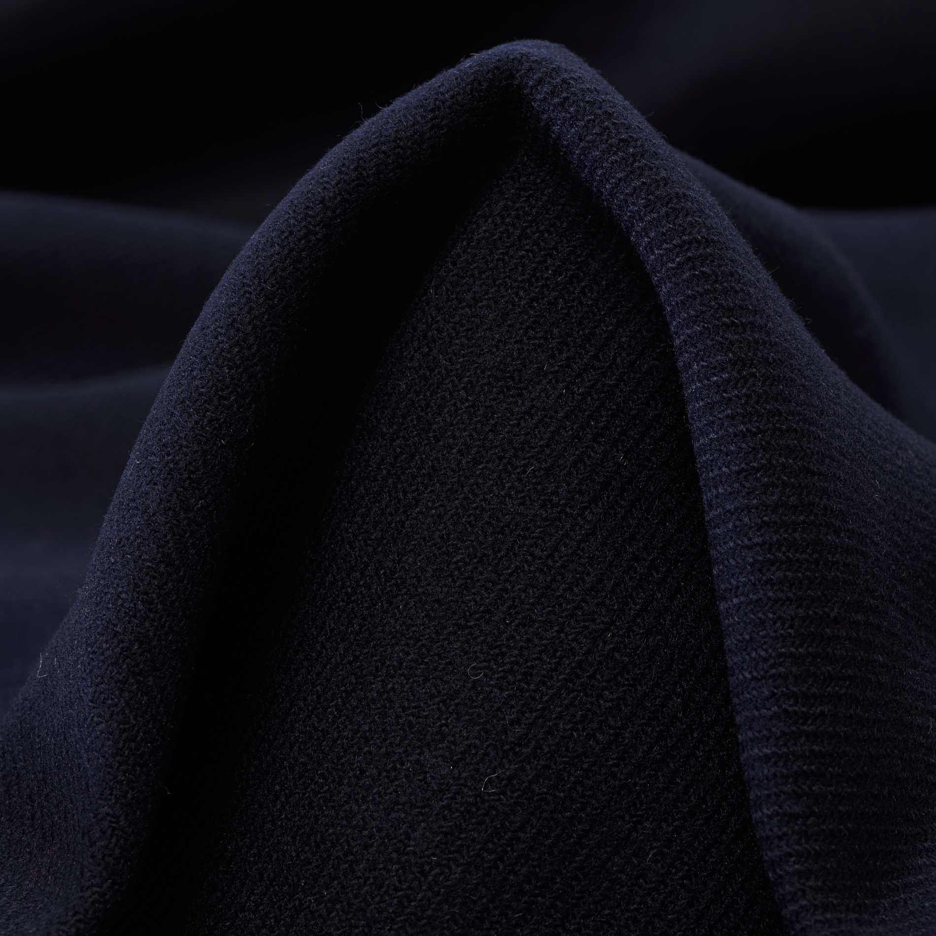 DOUBLE, DIAGONAL, WOOL CASHMERE, DARK SAPPHIRE