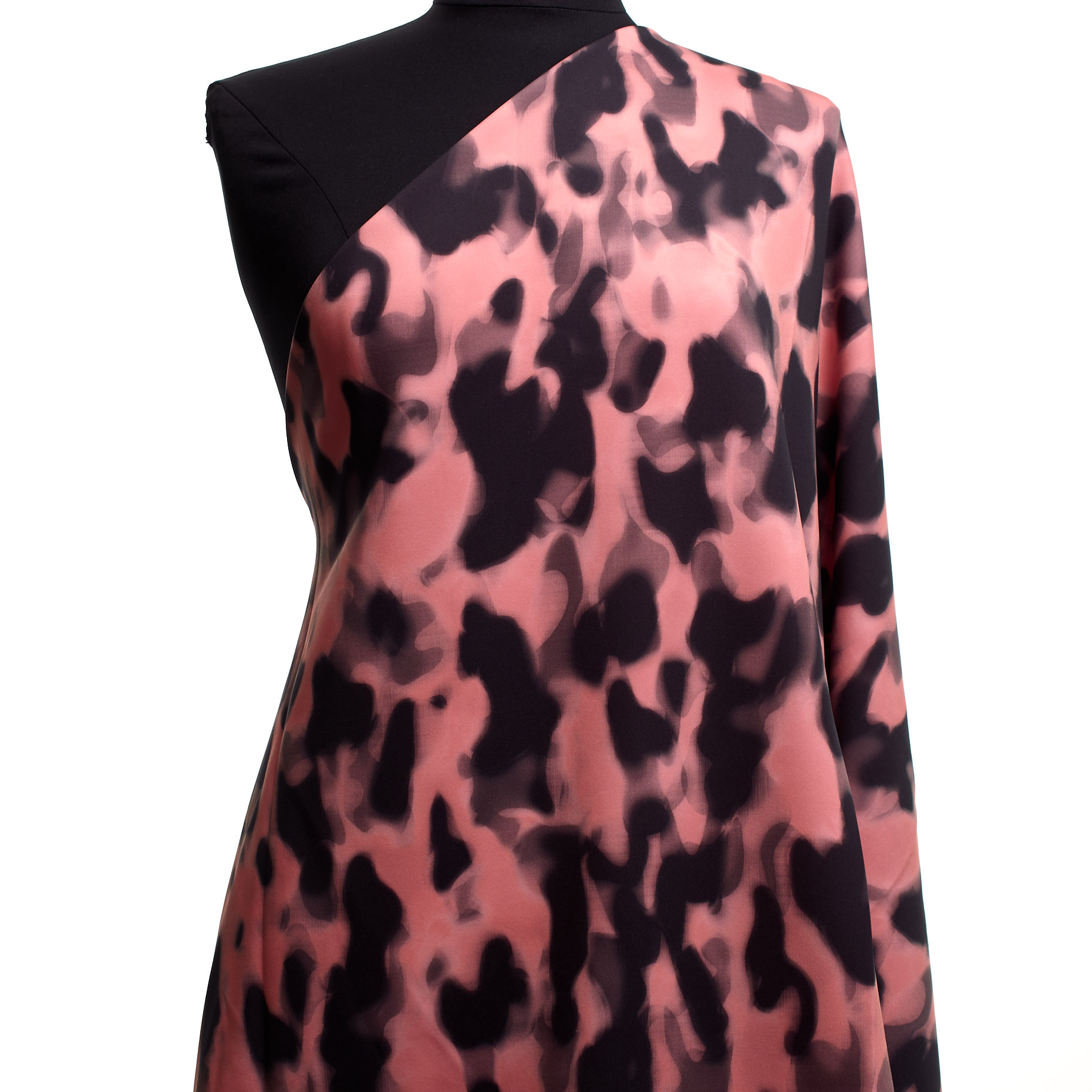 Техно Джерси, Принт, Высокая Эластичность, Peach Blossom (F000042947) - Манекен