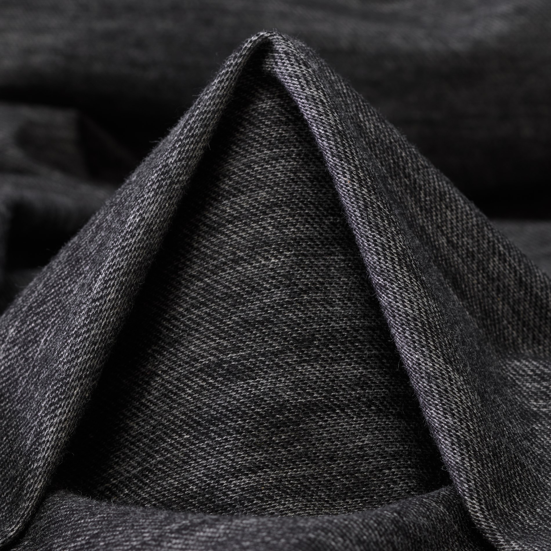 SINGLE JERSEY, WOOL BLEND, MELANGE, IRON GATE (F000032985)