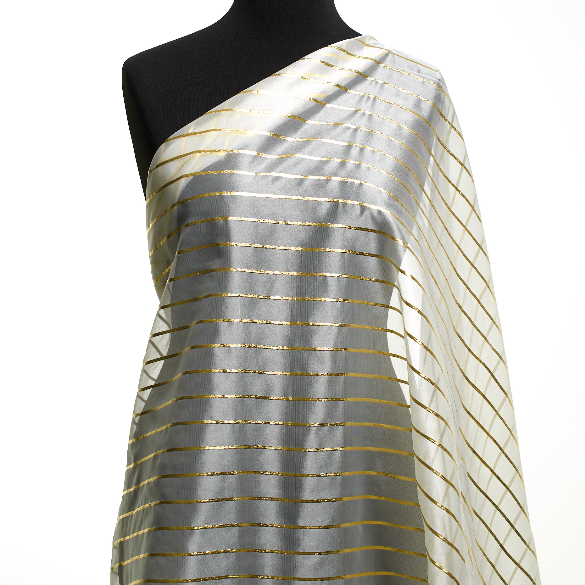 LUREX, TRANSPARENT, STIFF, WHITE ONYX&RICH GOLD (F000049621) - Mannequin