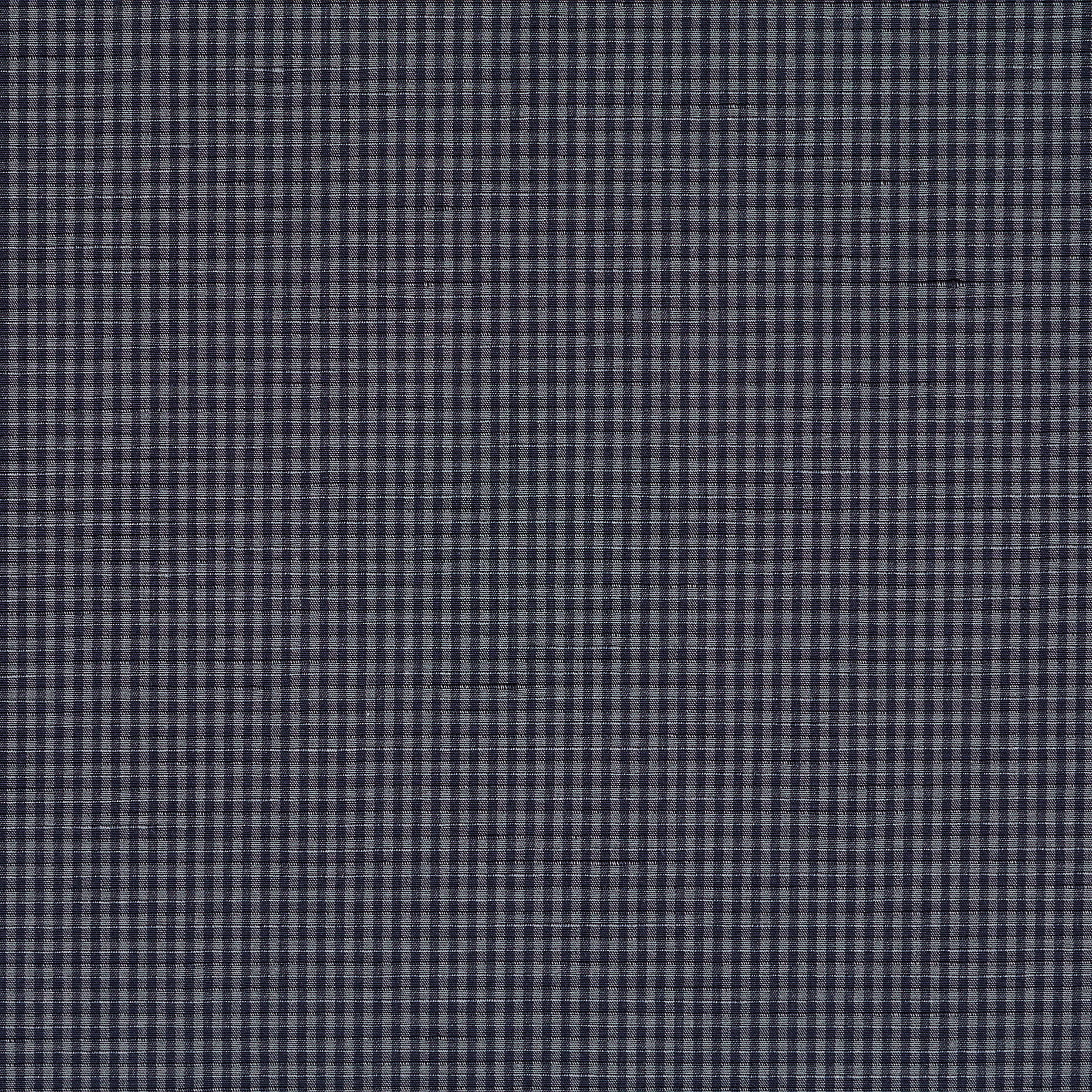 COTTON, LINEN, CHECK, DEEP COBALT&TITANIUM (F0001741) - Texture