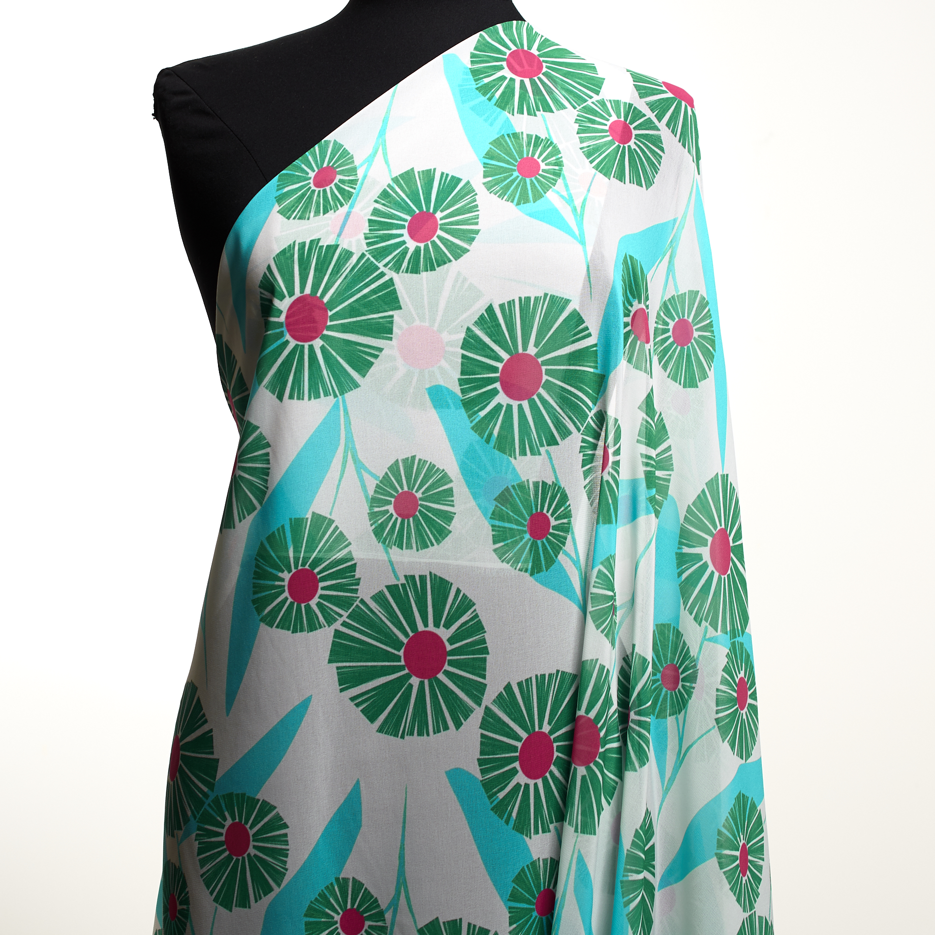 CHIFFON, FLORAL, NIMBUS CLOUD&GREEN LAKE (F000033183) - Mannequin