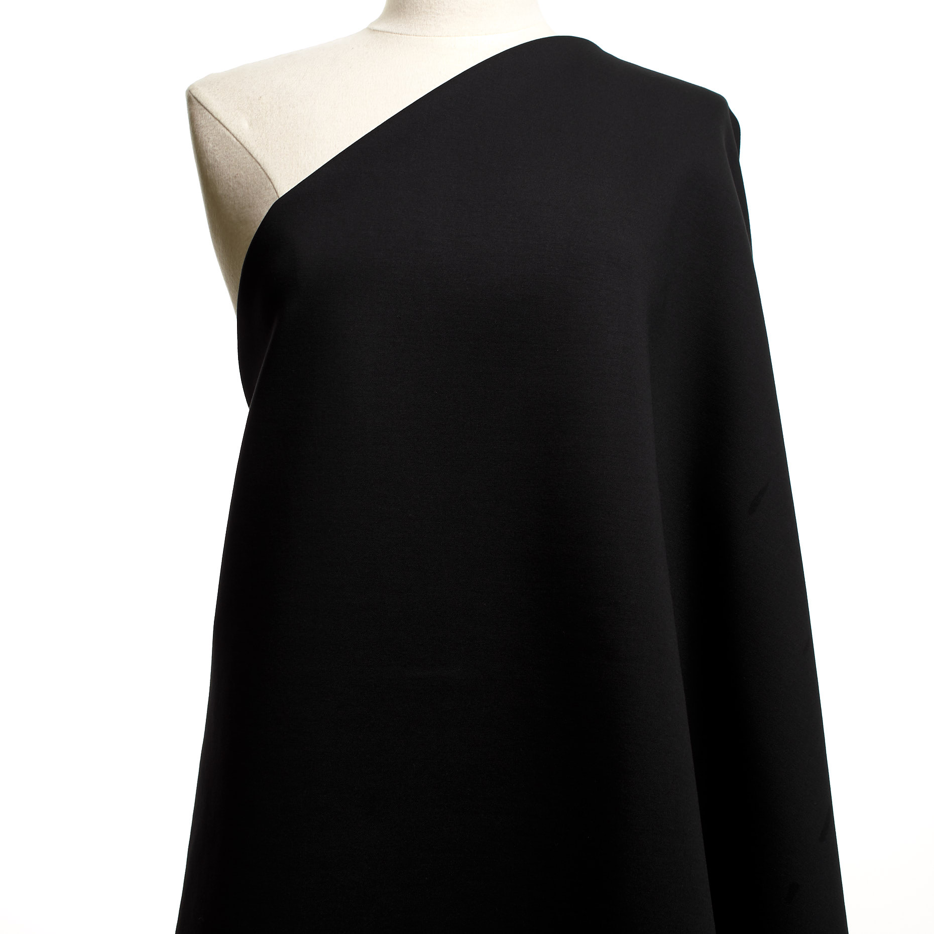 DOUBLE, PUNTO MILANO, COTTON, RAVEN BLACK (T0000554) - Mannequin