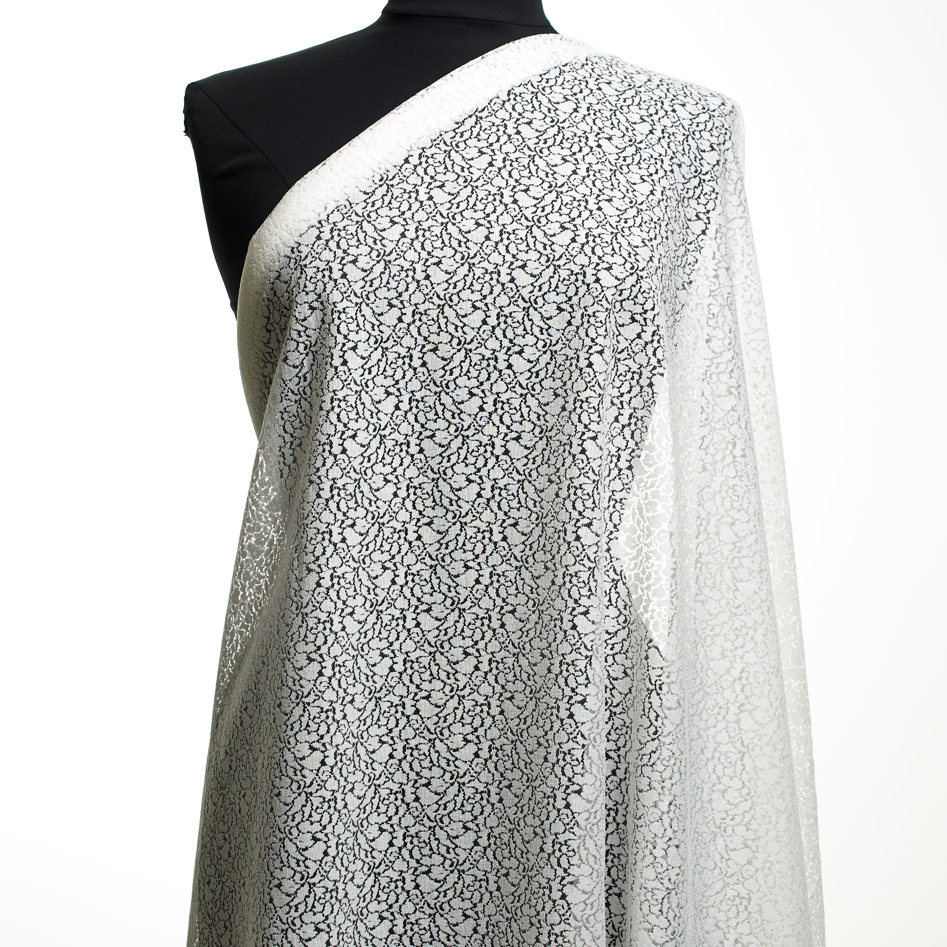 Encaje, Algodón, Brilliant White (F000045984) - Maniquí