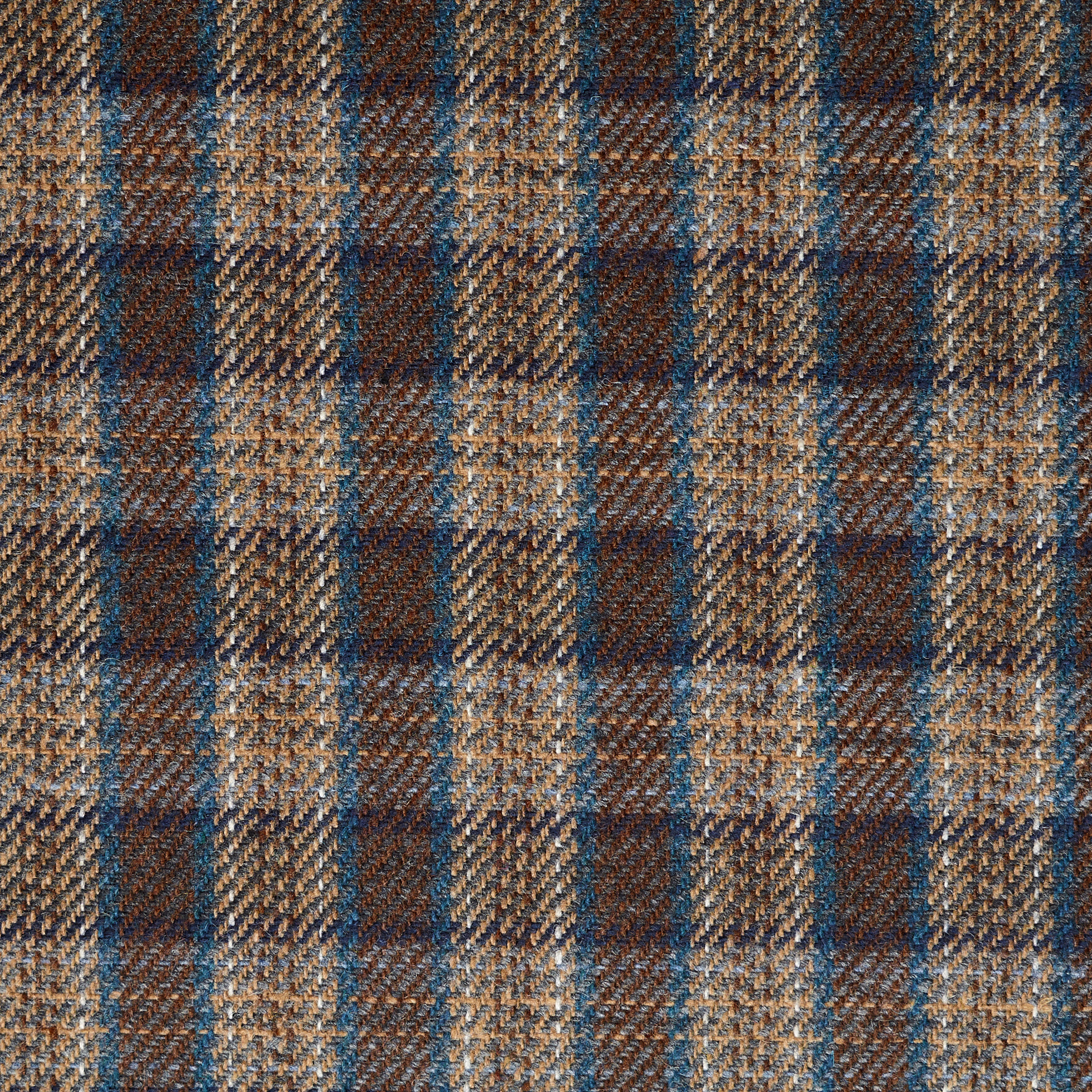 Sarga, Wool, Cuadro, Atmosphere&Colony Blue (F000046458) - Tejido