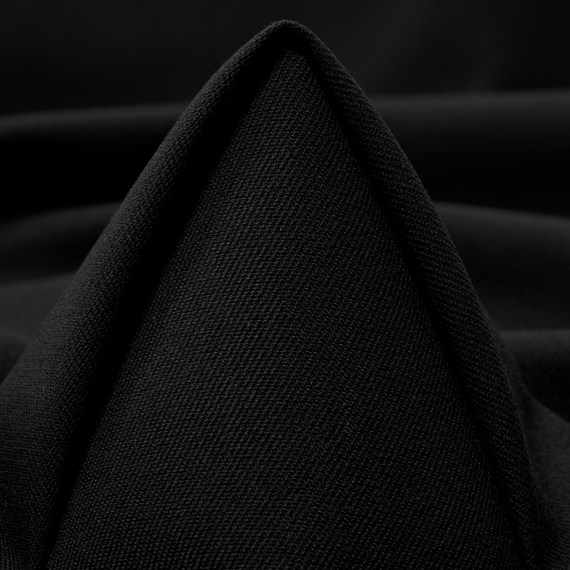 TWILL, VISCOSE BLEND, ELASTIC, RAVEN BLACK (F000049023)