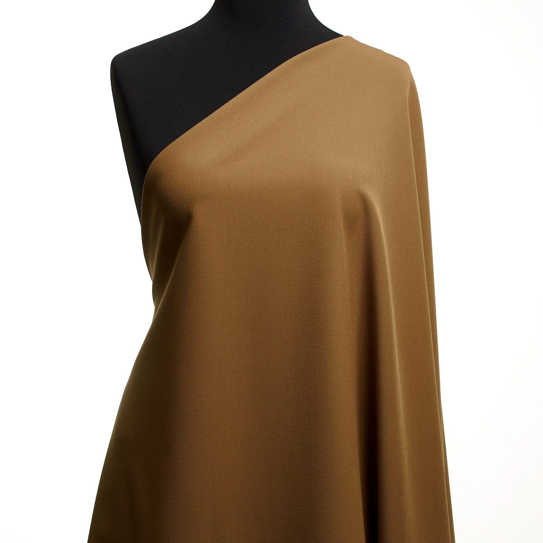 TWILL, VISCOSE BLEND, ELASTIC, TAN (F000049350) - Mannequin