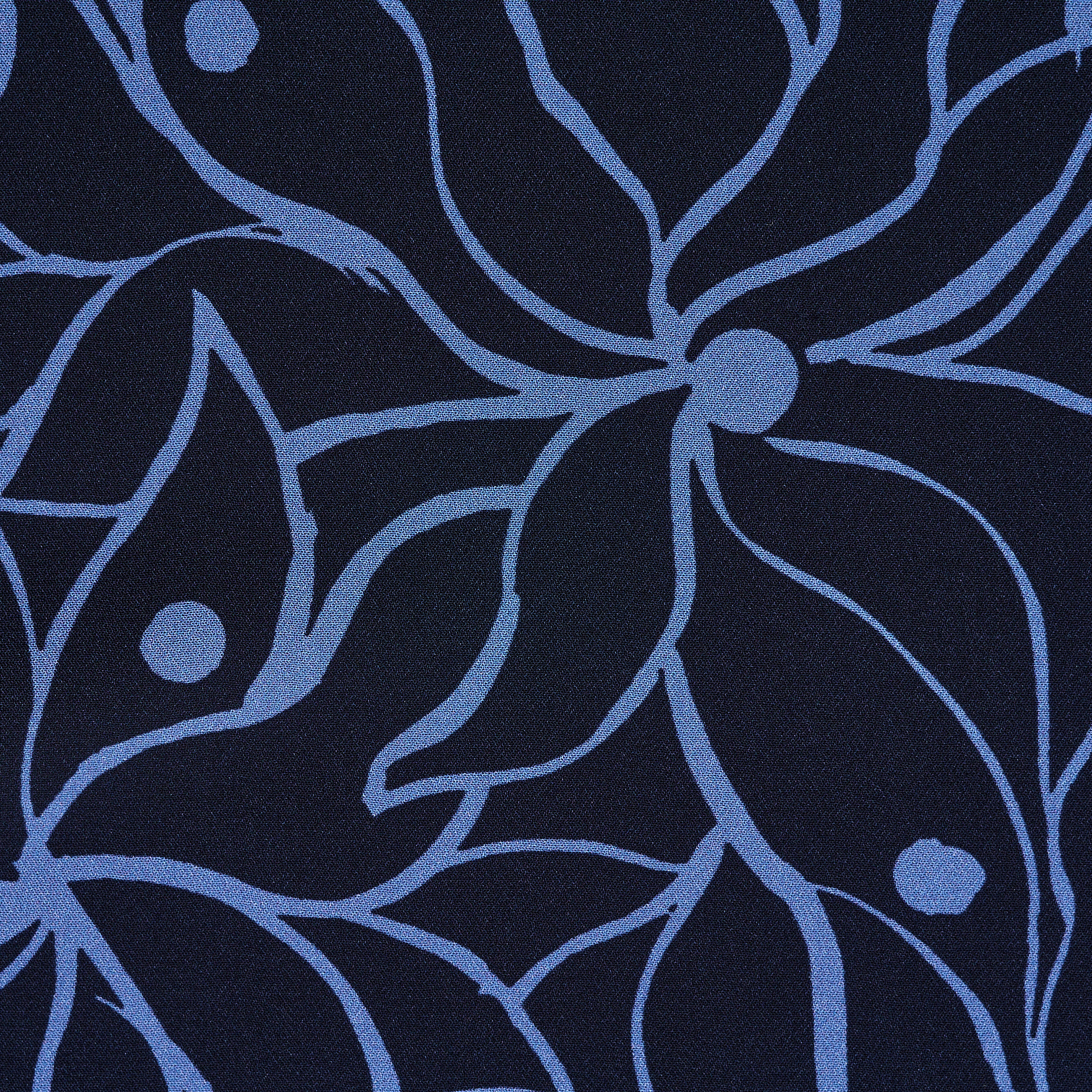 CHIFFON, VISCOSE, PRINTED, CORNFLOWER BLUE&PARISIAN NIGHT (F000049525) - Texture