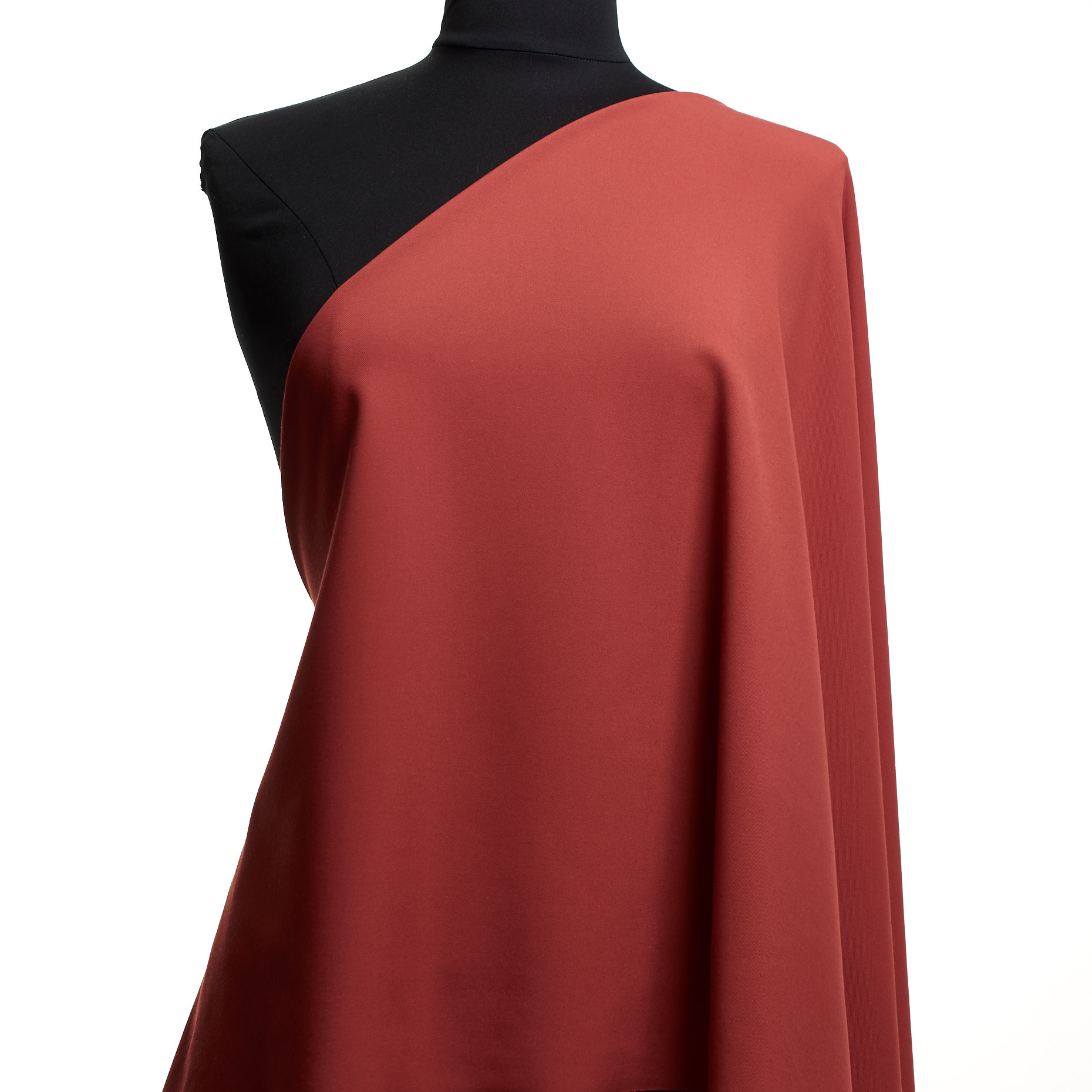 Twill, Modal, Stretch, Brick Red (F000045645) - Manekin
