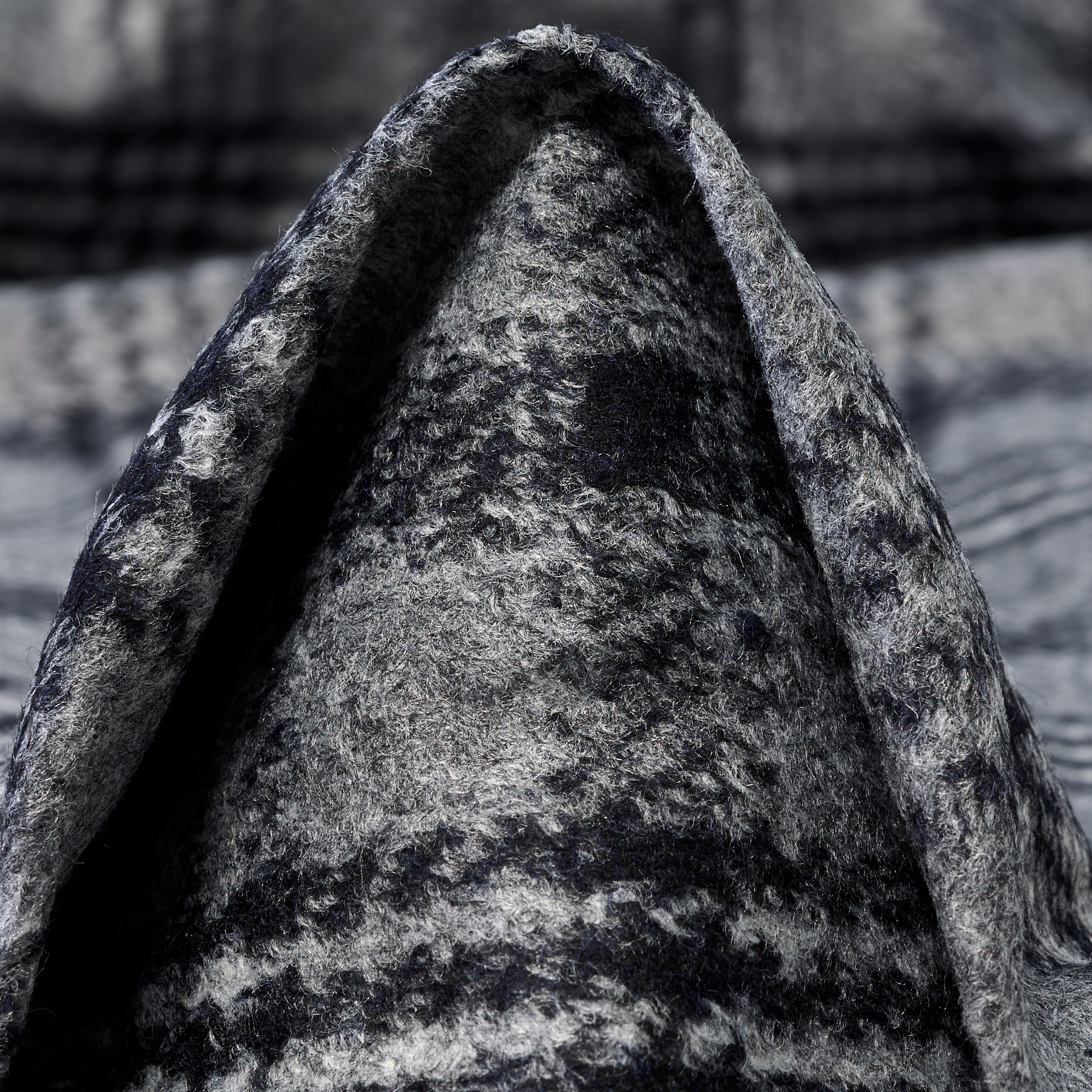 JERSEY, WOOL BLEND, CHECK, CHISELED STONE&PARISIAN NIGHT (F000045183)