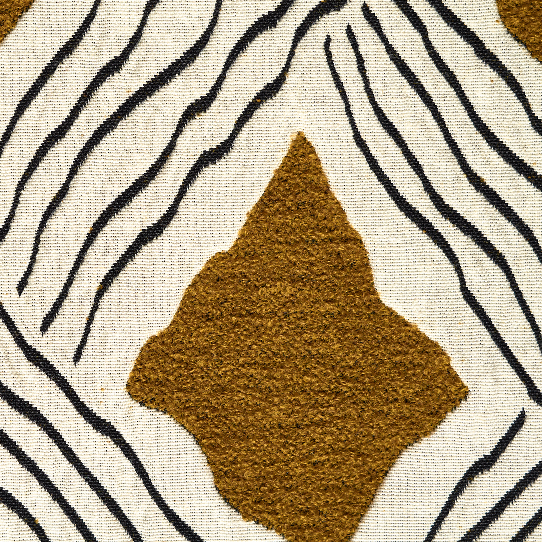 Жаккард , Хлопок, Геометрический, Antique White&Golden Brown (P000004280) - Ткань