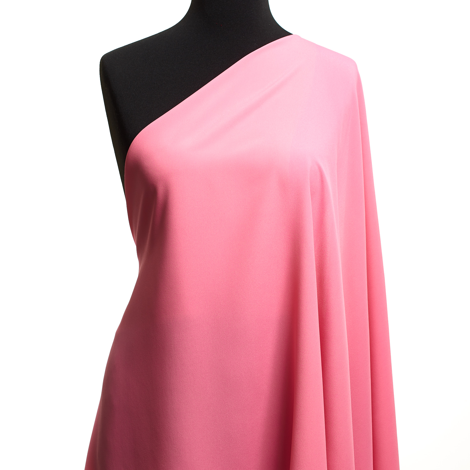 CRÊPE, ACETATE, SILK, STRAWBERRY PINK (F000049549) - Mannequin