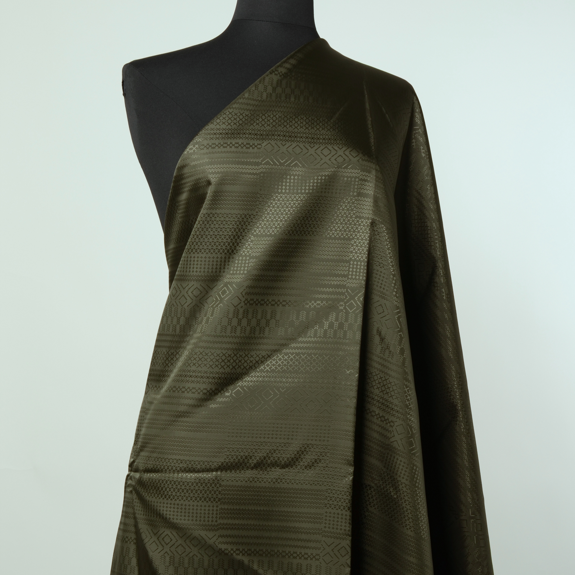 Viscosa, Fodera, Stampato, Coffee (F000022283) - Manichino