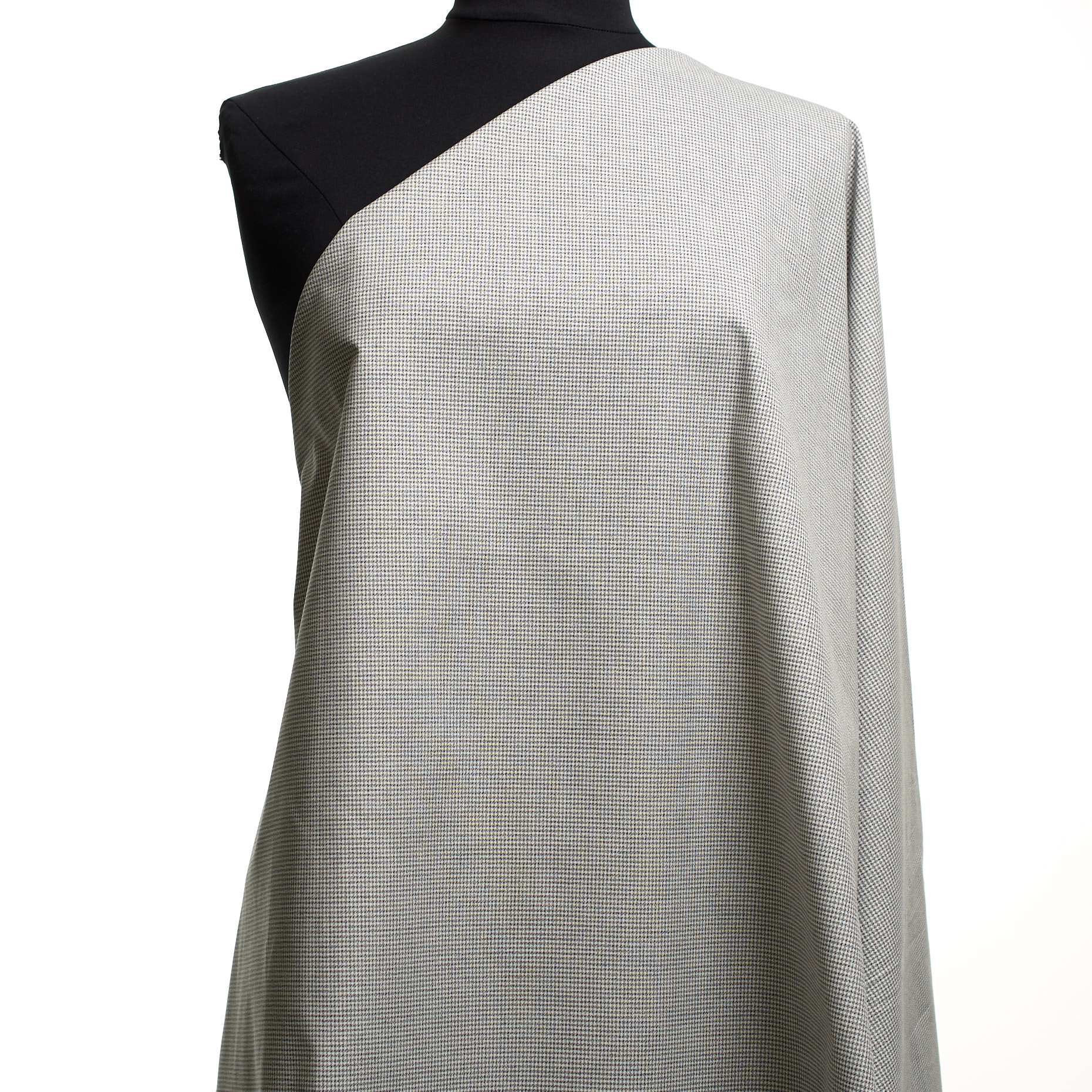 COTTON, ELASTIC, CHECK, RAVEN BLACK&BRILLIANT WHITE (F000045128) - Mannequin