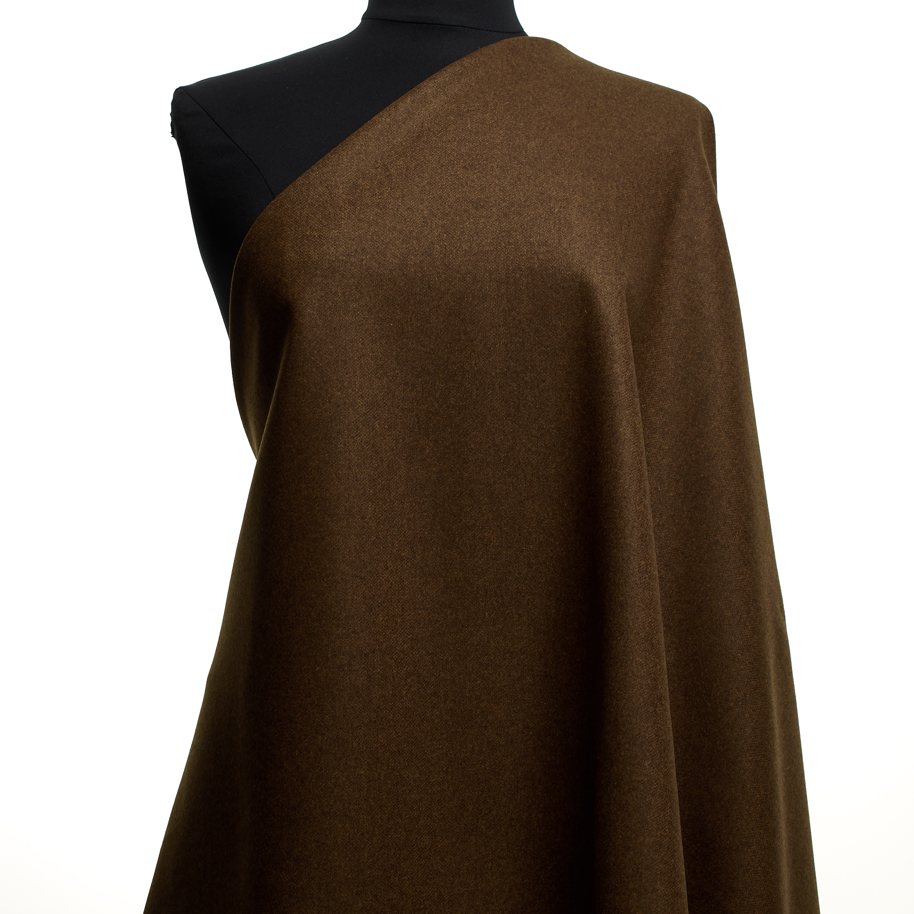 Варёная Шерсть, Cashmere Blend, Меланж, Cocoa Brown (F000047740) - Манекен