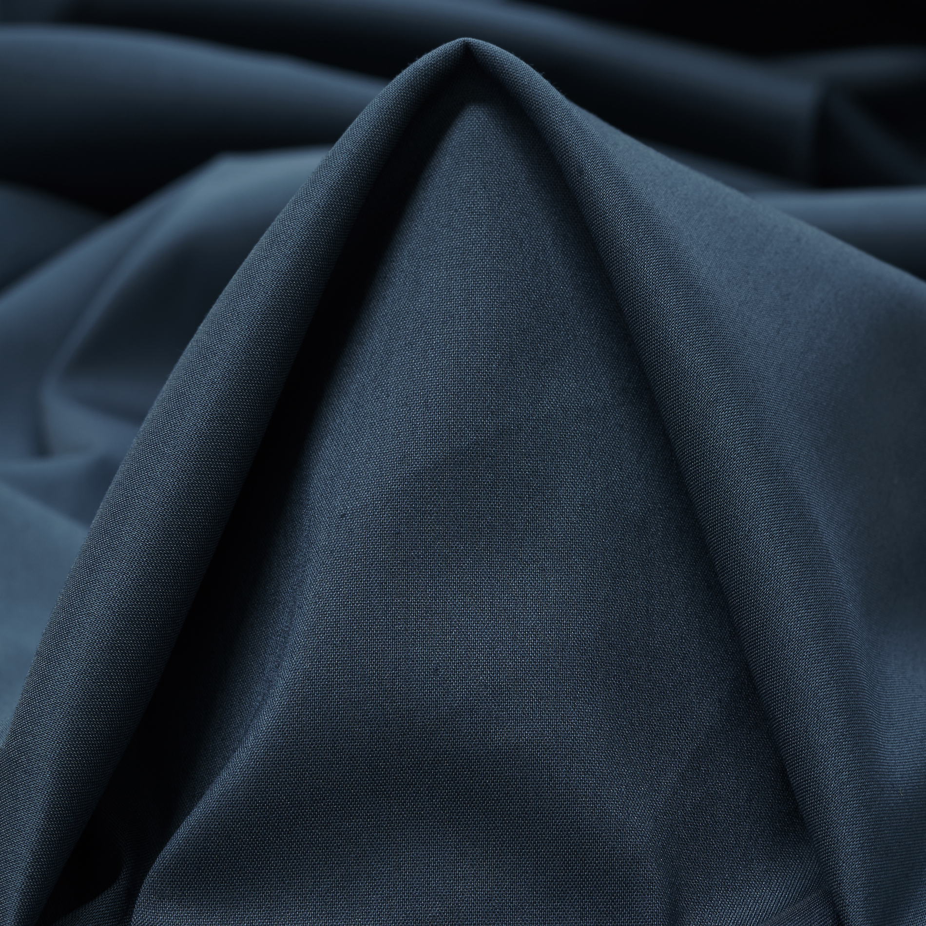 POPLIN, VISCOSE, INK BLUE (F000029678)