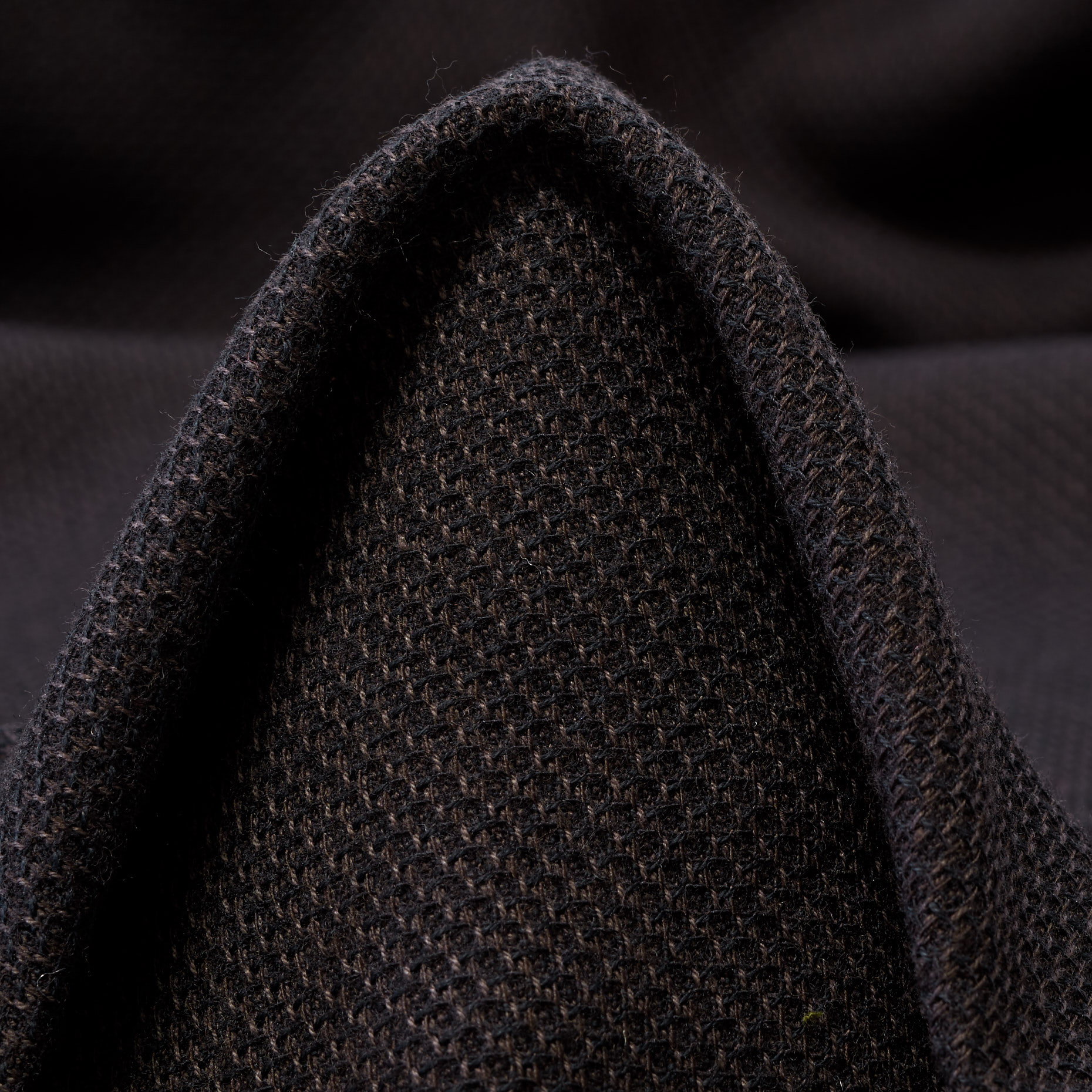 Wełna, Bawełna, Stretch, Seal Brown (F000045094)