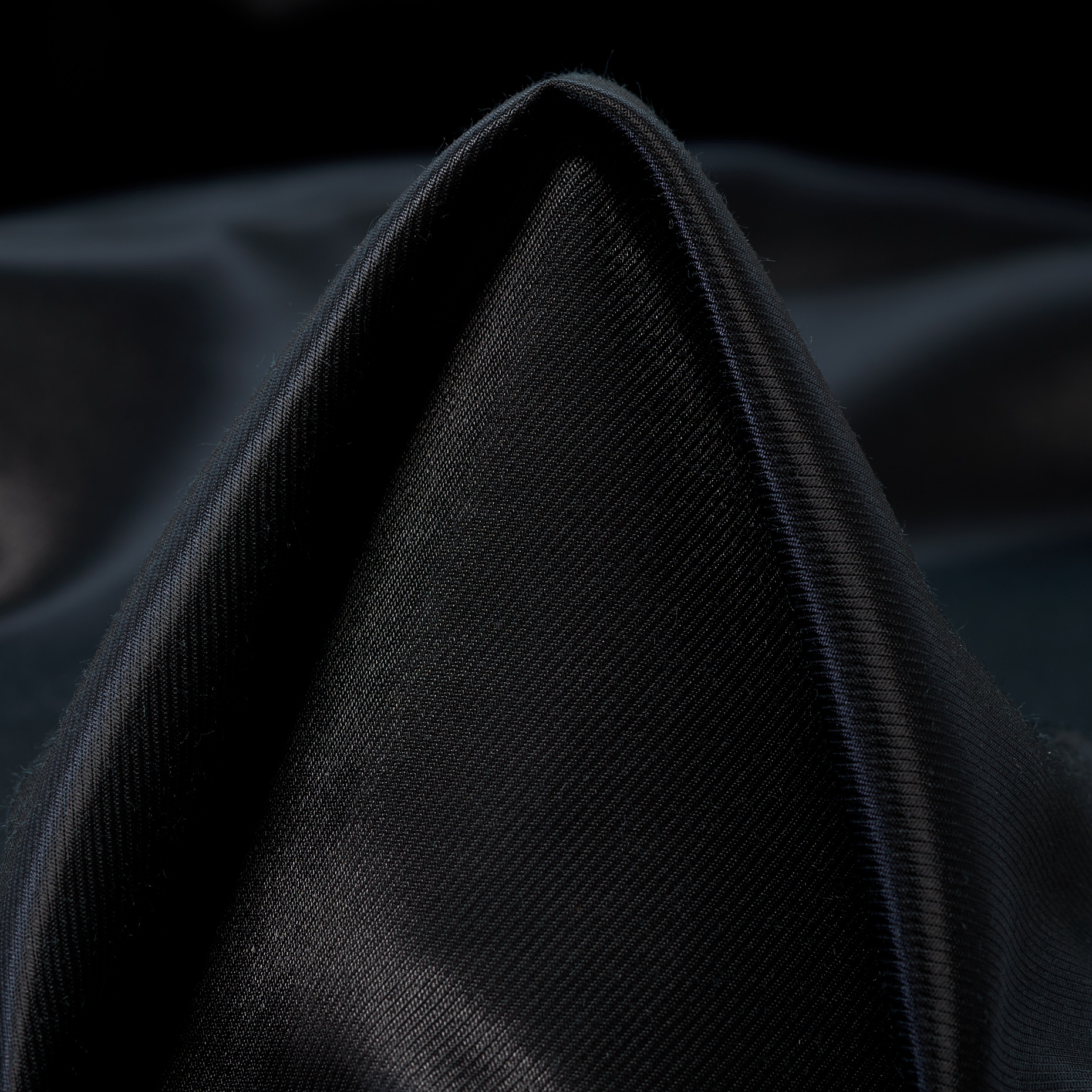 TWILL, CUPRO, COTTON, JET BLACK (F000046578)