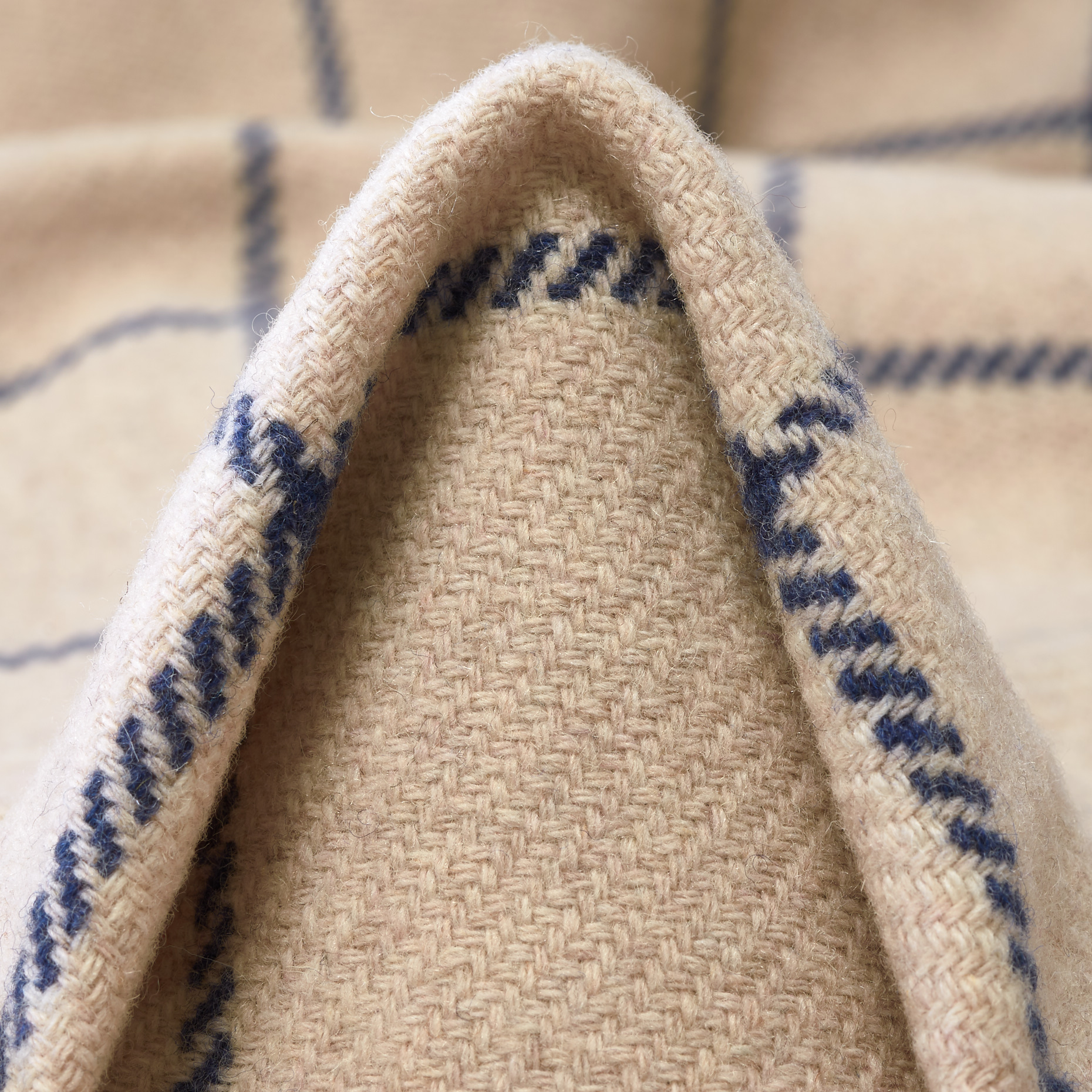 WOOL, CHECK, OYSTER GRAY