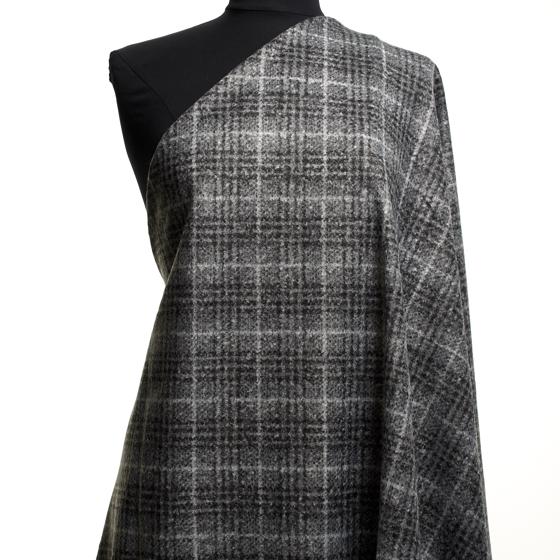 FLANNEL, WOOL BLEND, CHECK, MOCKINGBIRD (F000044393) - Mannequin