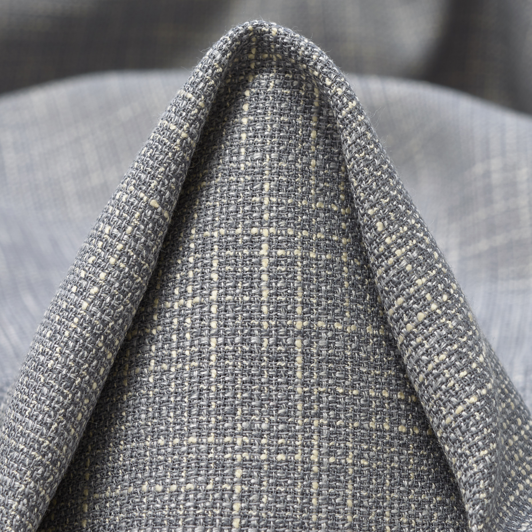 WOOL, LINEN BLEND, COTTON BLEND, GHOST GRAY&VANILLA ICE (F000047350)