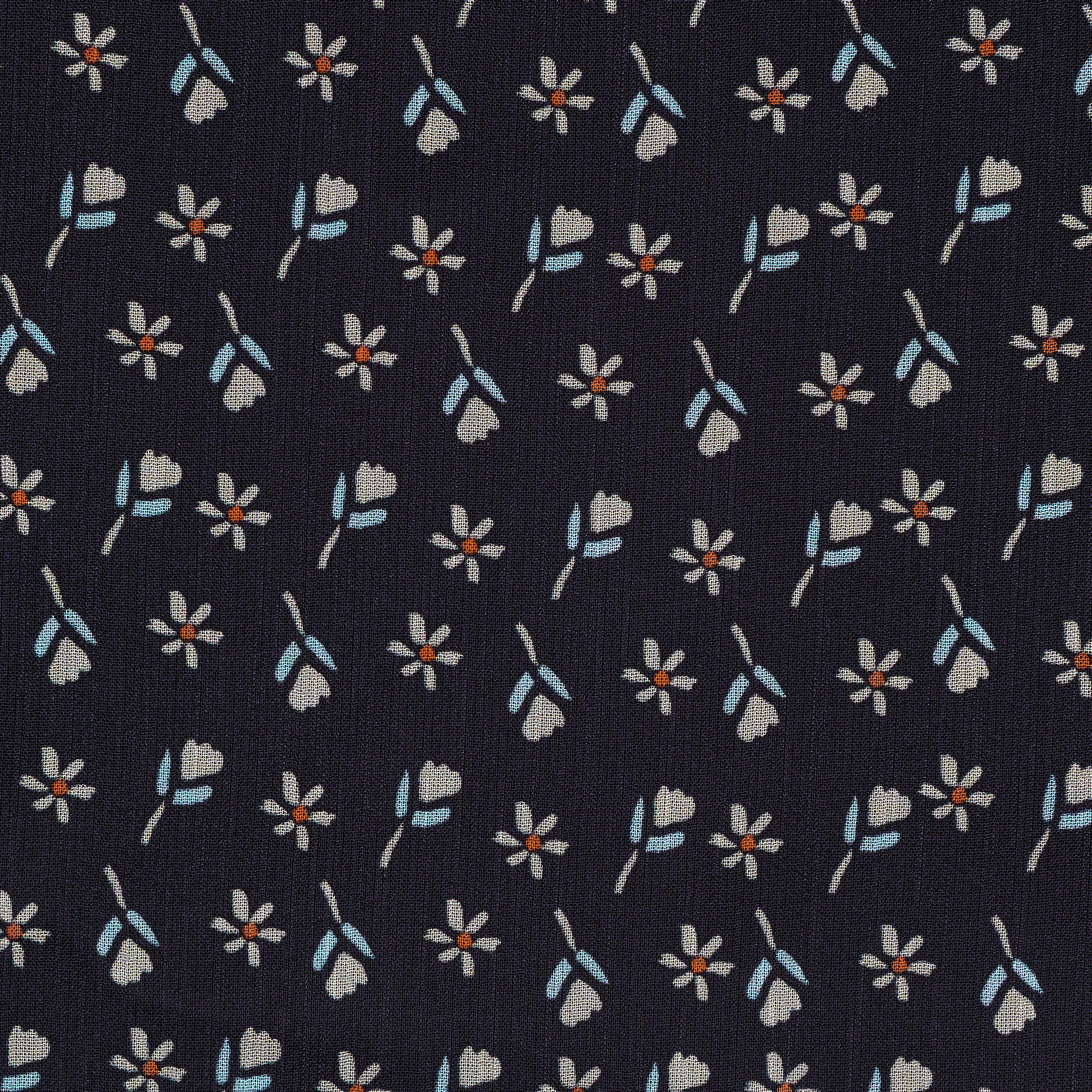 CHIFFON, FLORAL, TRANSPARENT, MEDIEVAL BLUE&SNOW WHITE (F000041426) - Texture