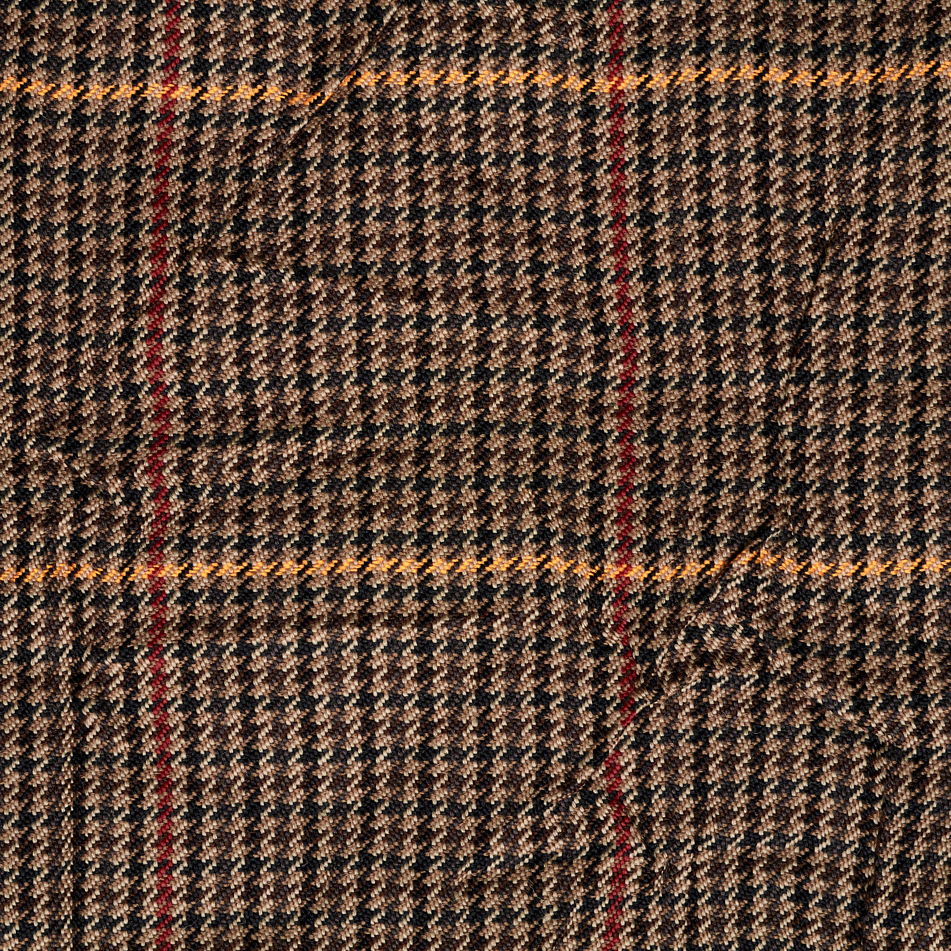 CRASH, WOOL, CHECK, GREIGE (T0000763) - Texture