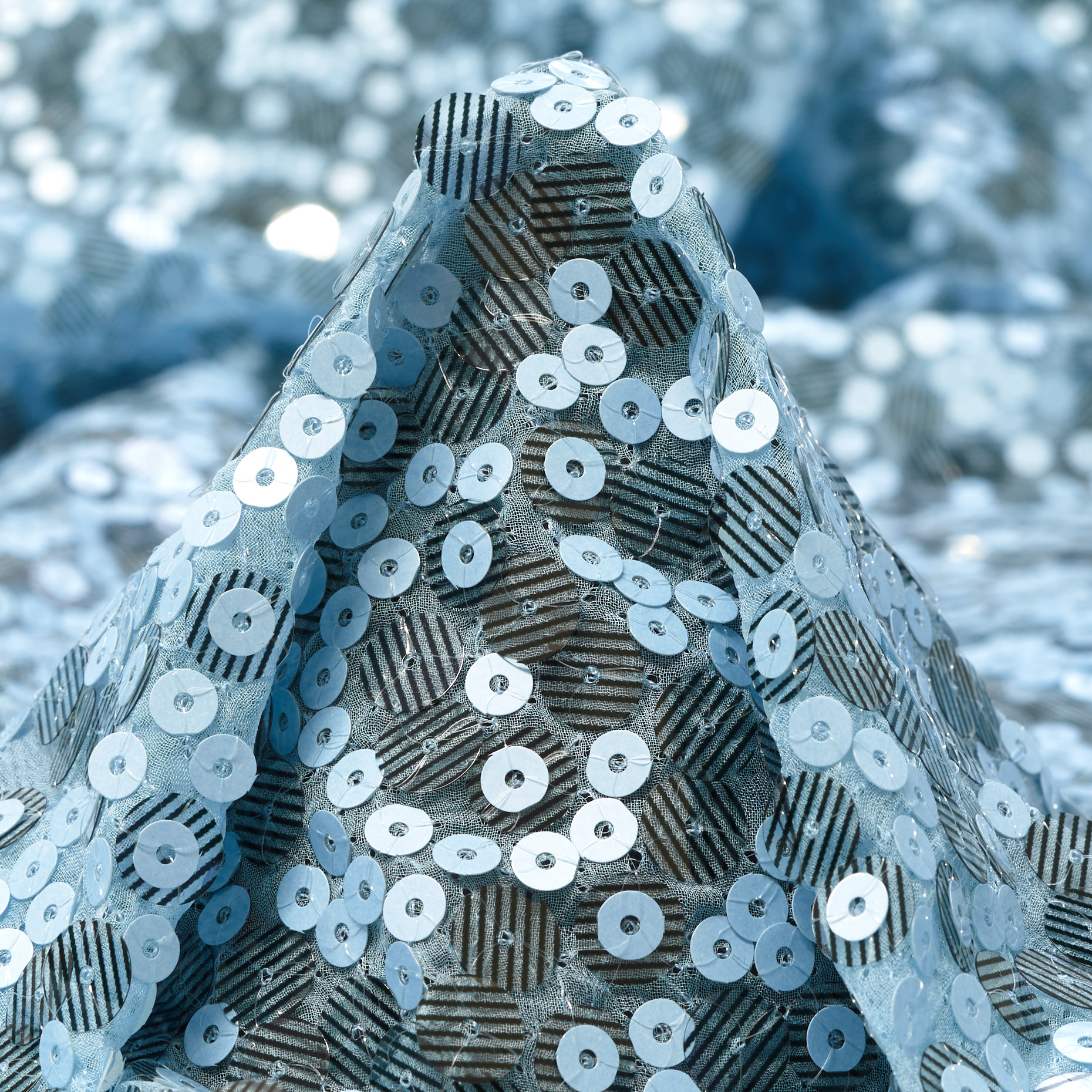 SEQUIN, SILK, CHIFFON, PEARL BLUE (F000037460)