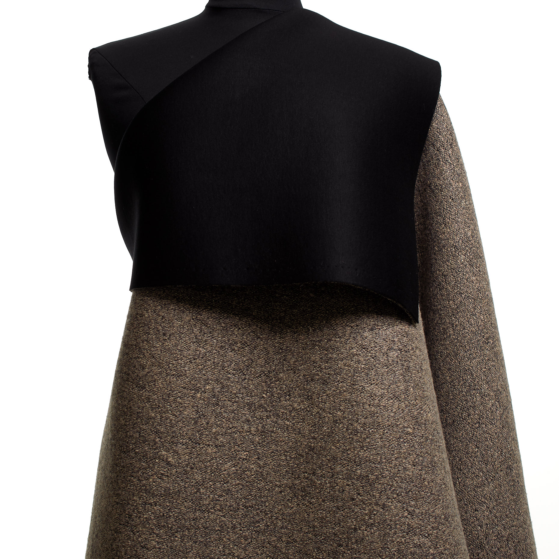 Букле, Двойной, Смесовая шерсть, Coffee Quartz (F000043146) - Манекен