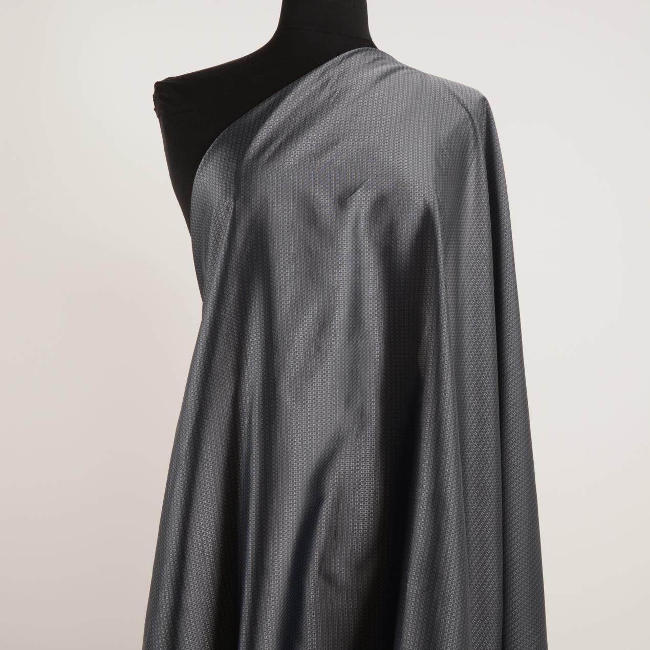 Cupro, Doublure, Micro Design, Asphalt (F000009558) - Mannequin