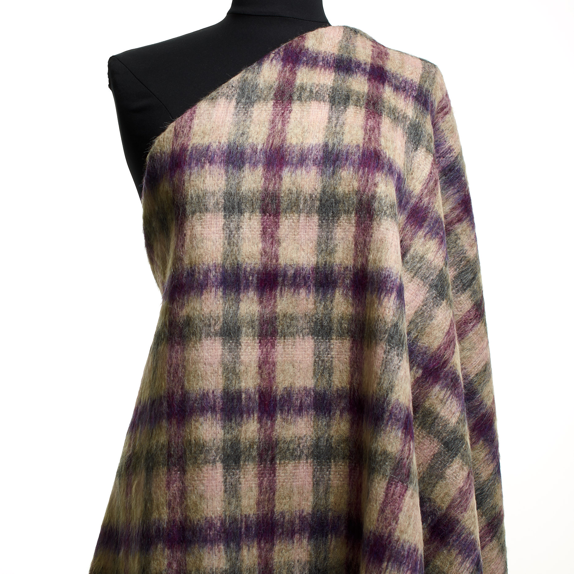 Lana Virgen, Alpaca, Brushed, Bone White&Berry Conserve (F000044072) - Maniquí