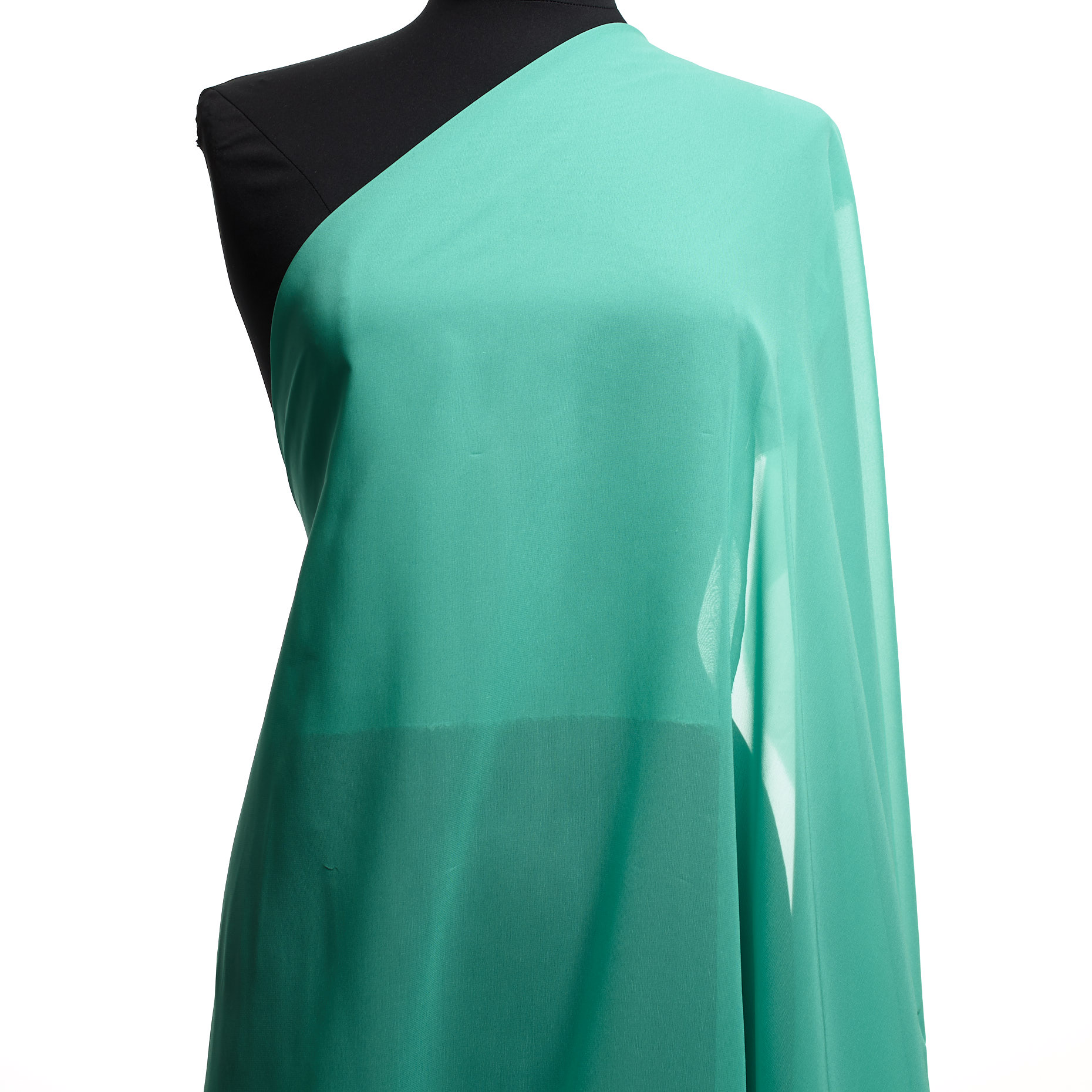Soie, Mousseline, Turquoise (C0002880) - Mannequin