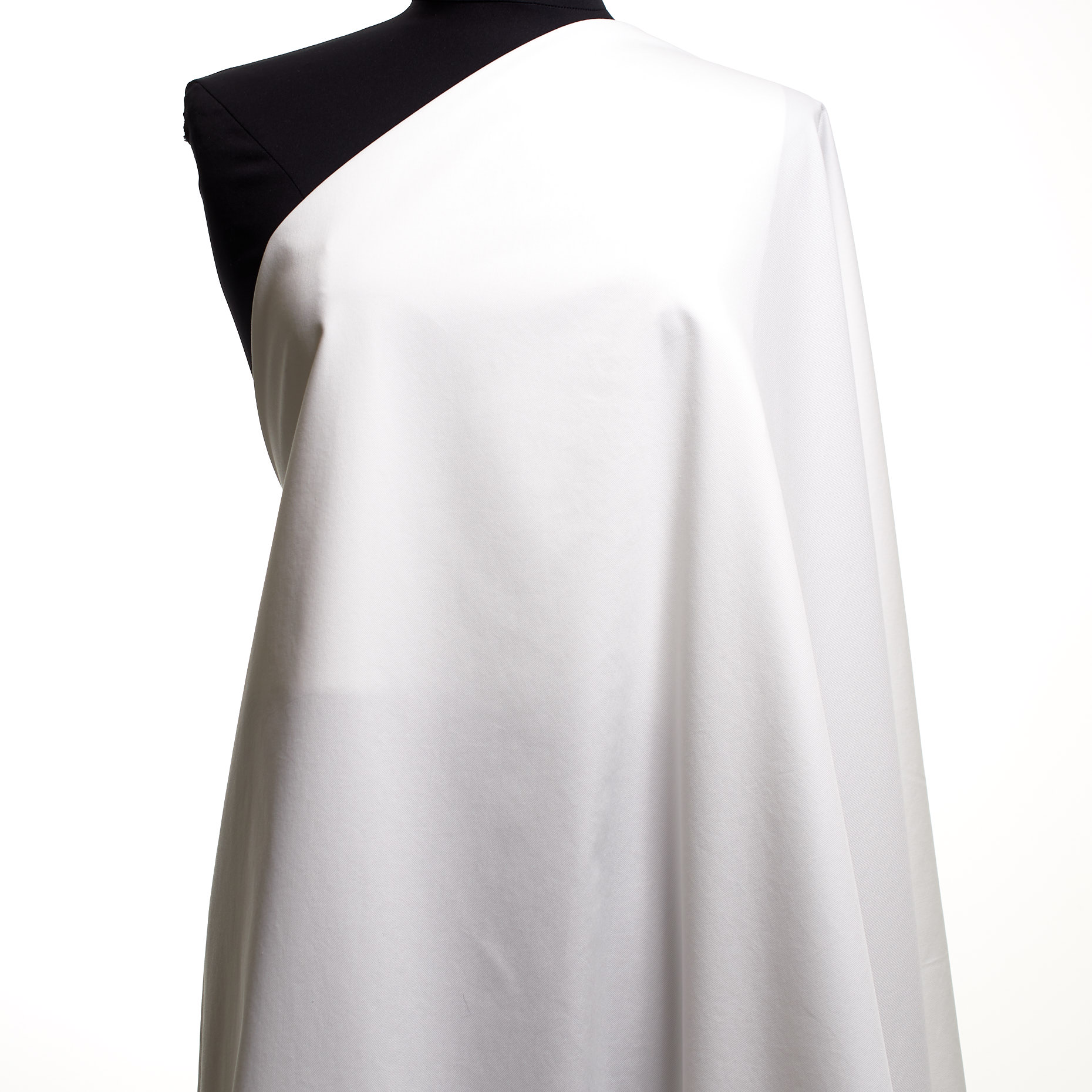 TWILL, COTTON, ELASTIC, BRILLIANT WHITE (F000043039) - Mannequin