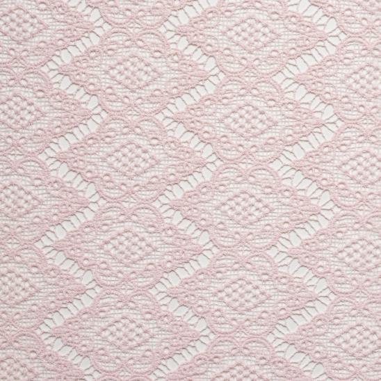 Koronka, Wydrukowany, Rose Quartz (F000031059) - Tkana