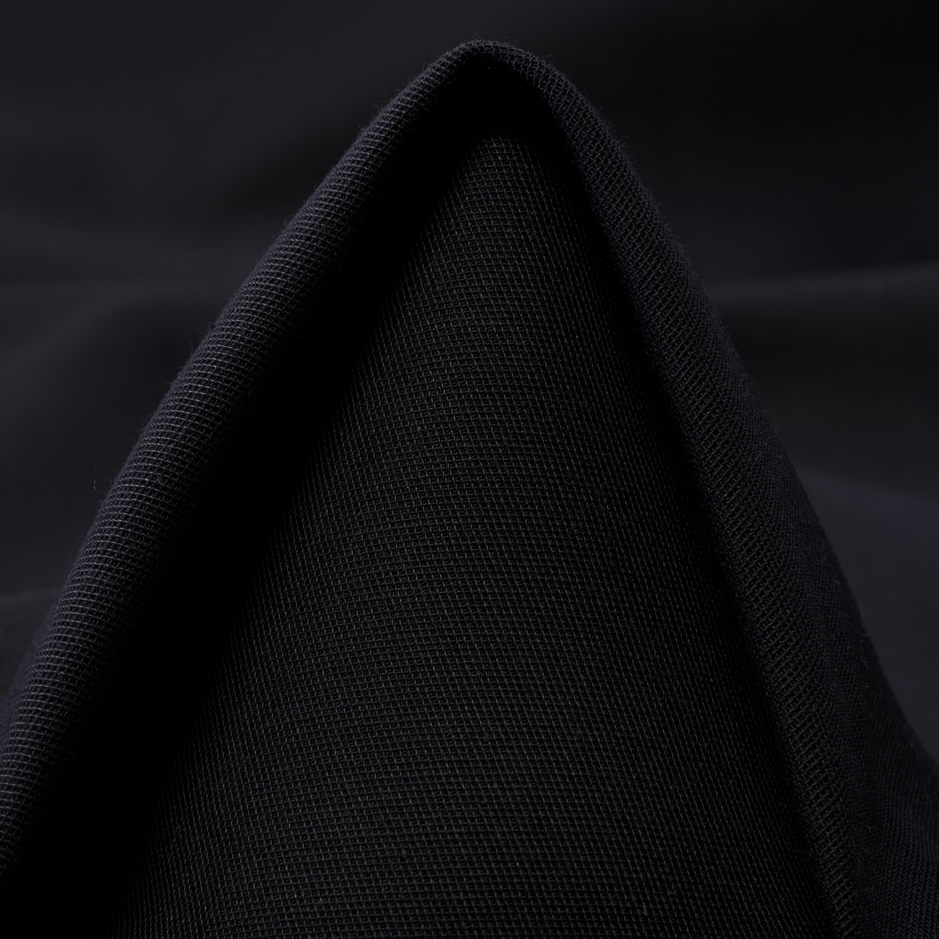 TWILL, COTTON WOOL, RAVEN BLACK (F000029107)