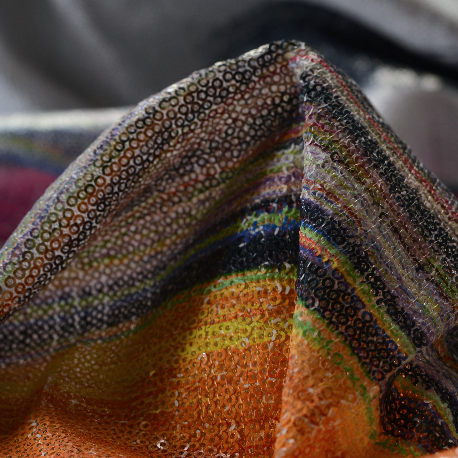 SEQUIN, PRINTED, ELASTIC, AZALEA PINK (F000018814)