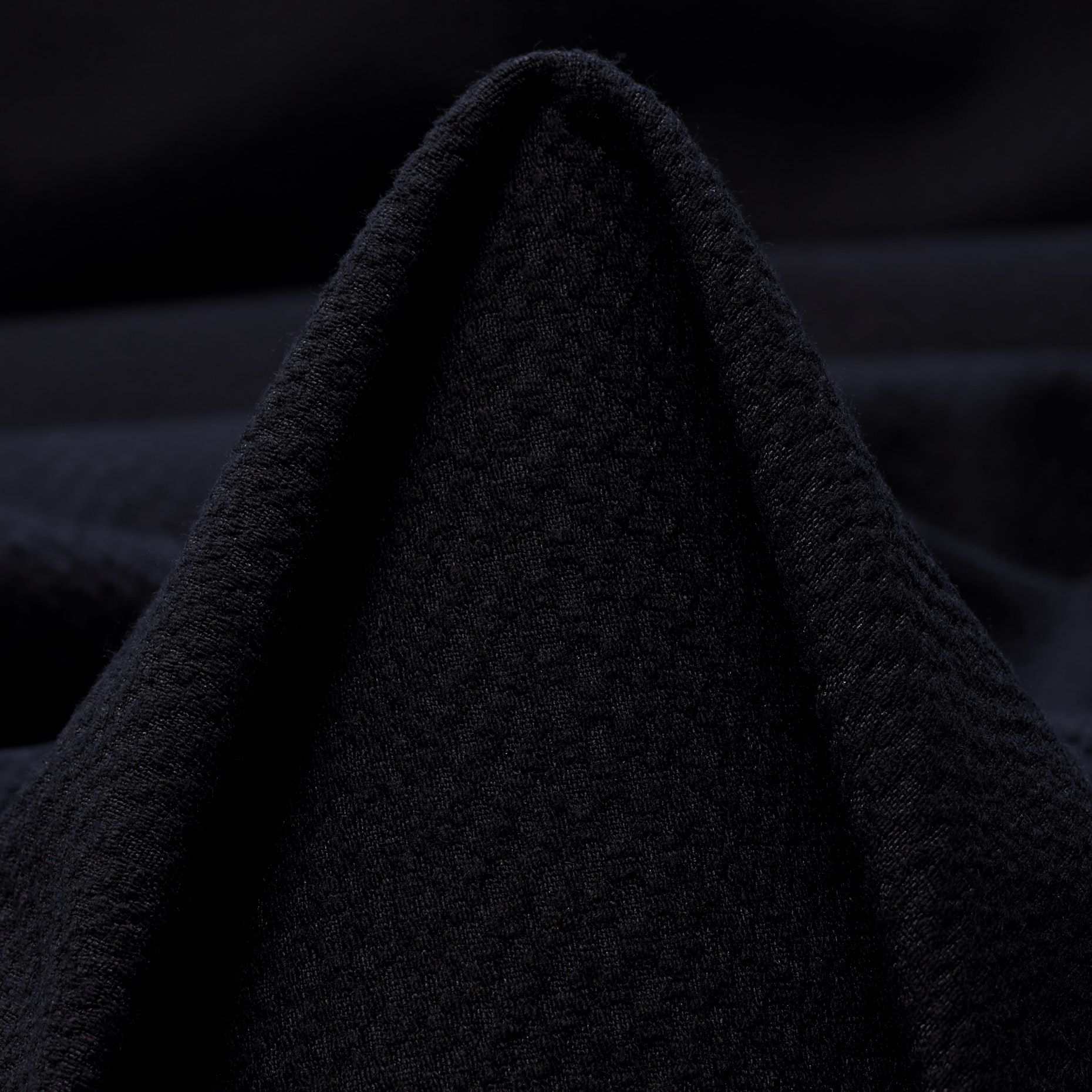COTTON, MICRO STRUCTURE, ELASTIC, JET BLACK (F000038498)