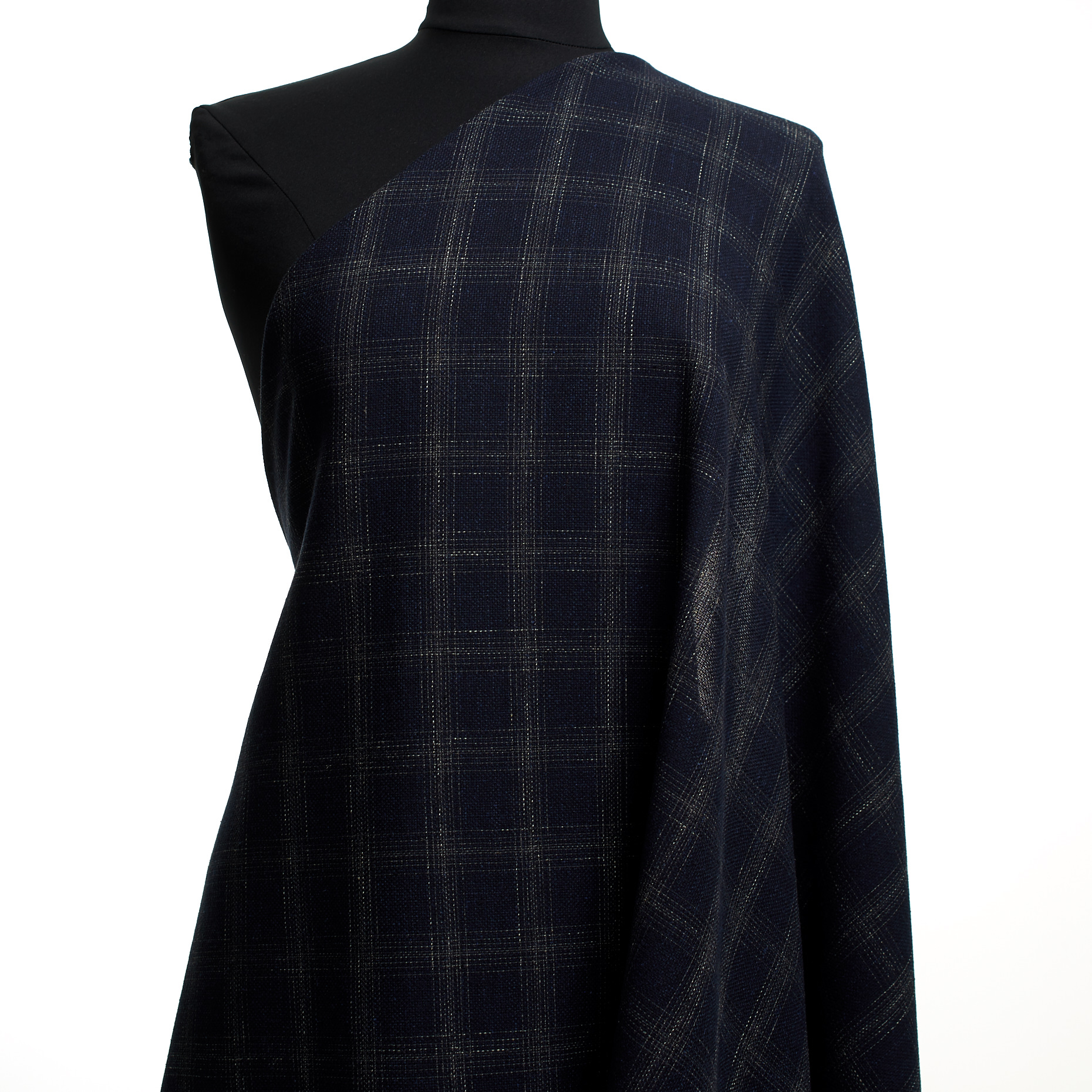 Laine Vierge, Lin Mixte, Cadre, Blue Nights&Antique White (F000047939) - Mannequin