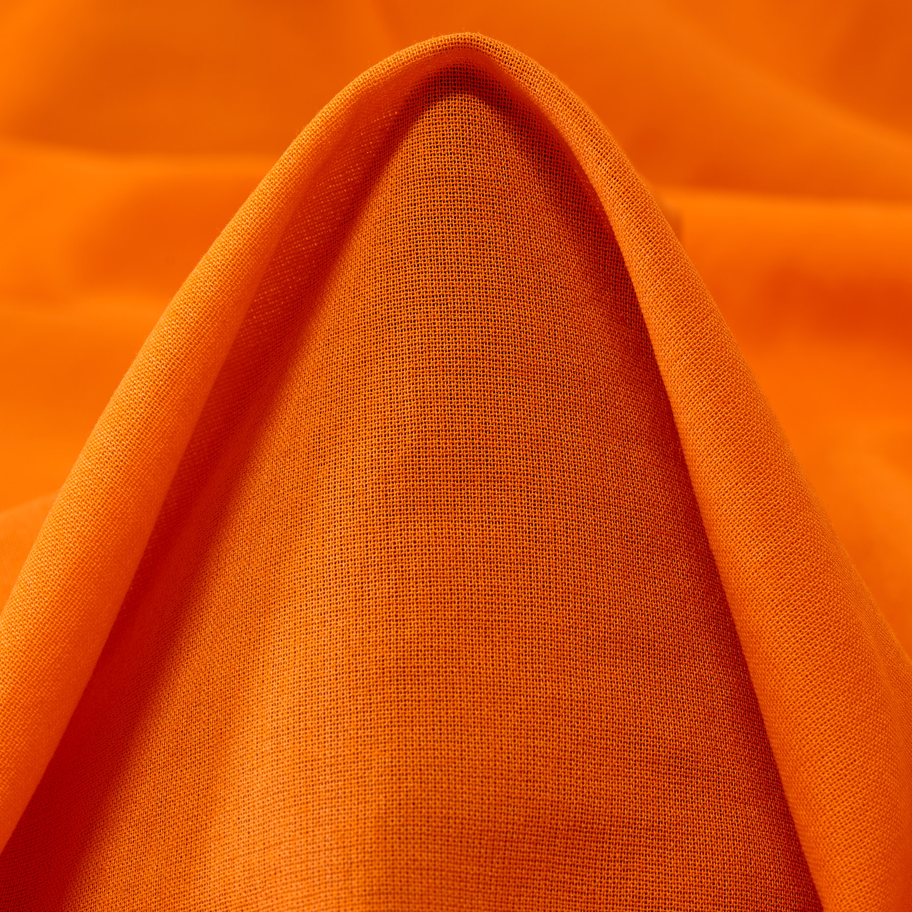 CRÊPE, COTTON, MANDARIN ORANGE (F000043868)