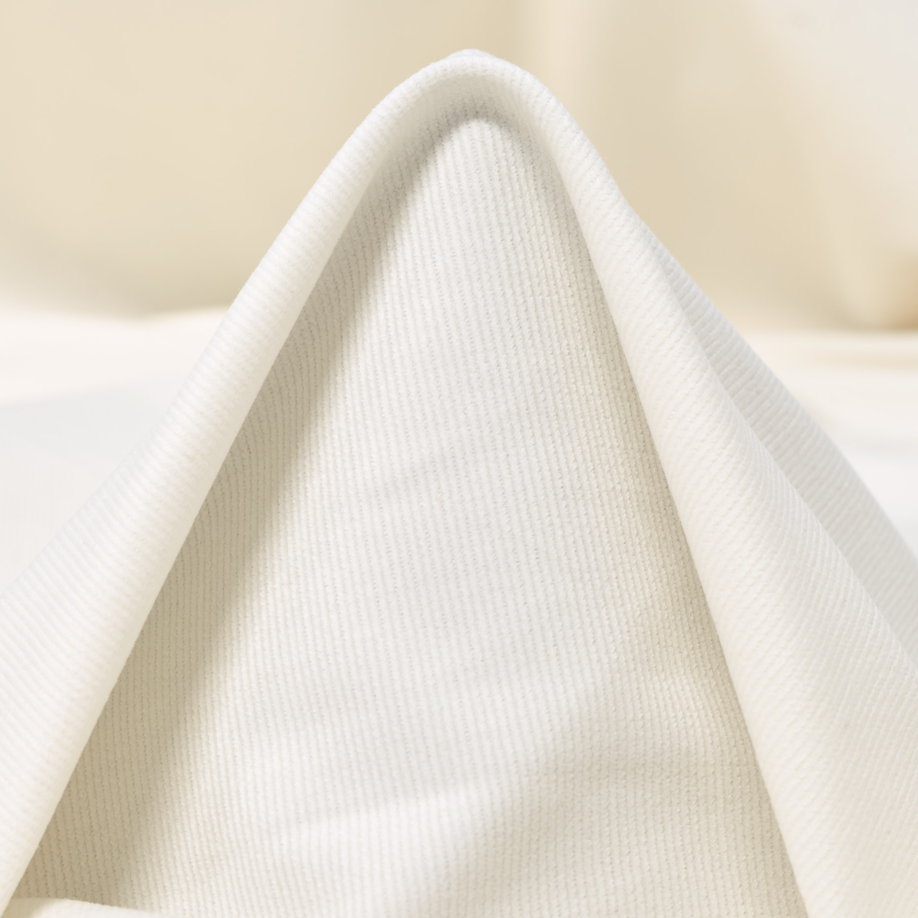 CORDUROY, COTTON, ELASTIC, LUCENT WHITE (F000040111)