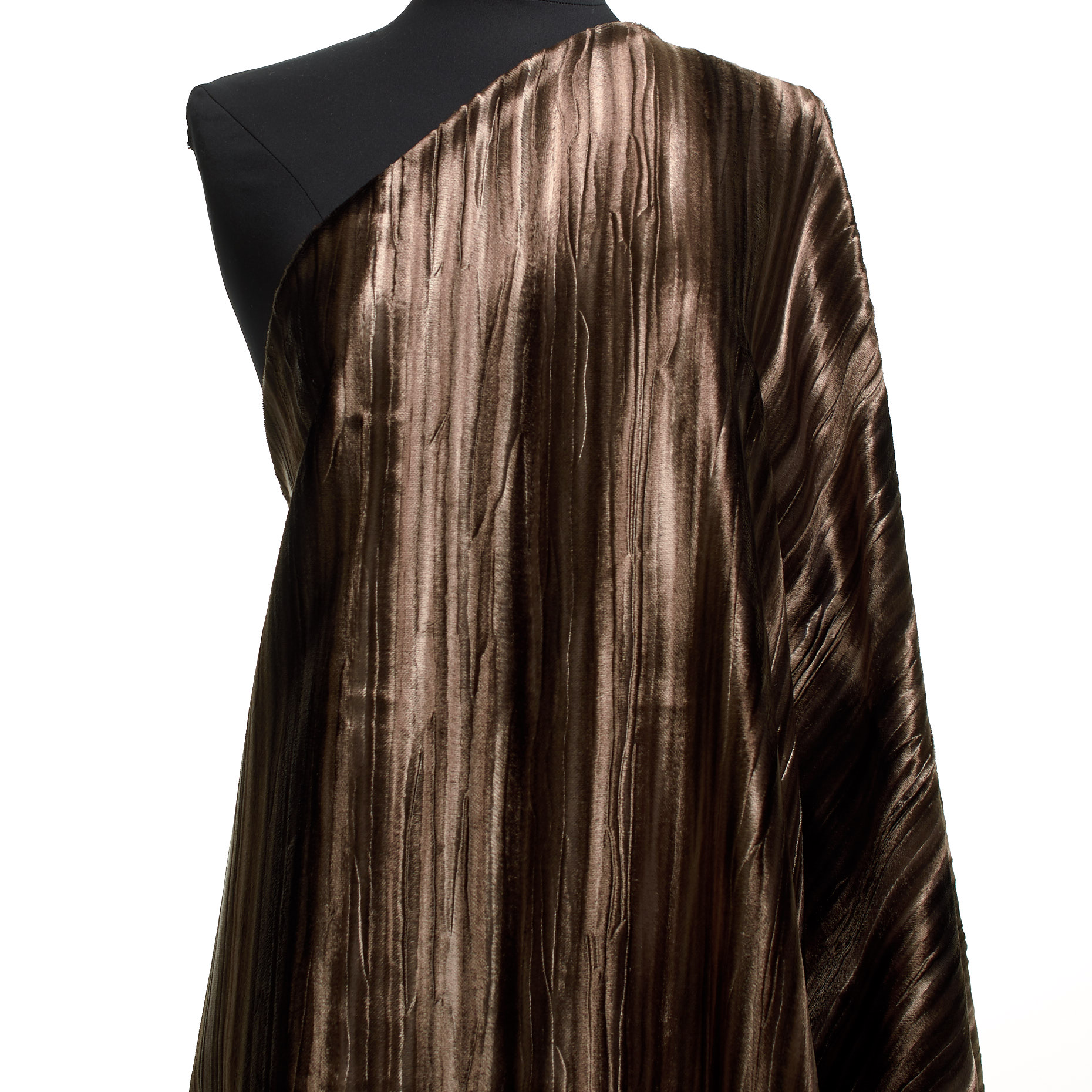 FAKE FUR, COTTON VISCOSE, BLURRED LINES, TIRAMISU (F000038906) - Mannequin
