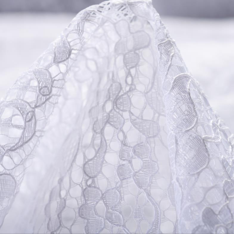 Spitze, Floral, Brilliant White (F000030784)