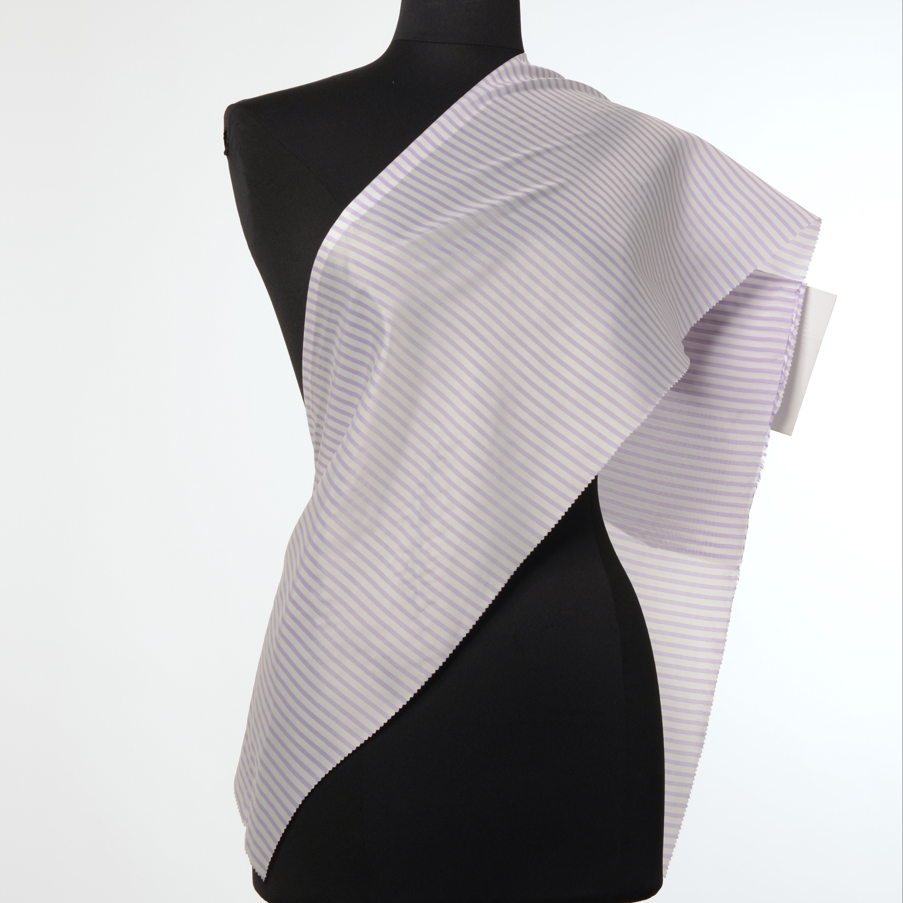 Cupro, Fodera, Rigato, Pale Lavender (F000003639) - Manichino