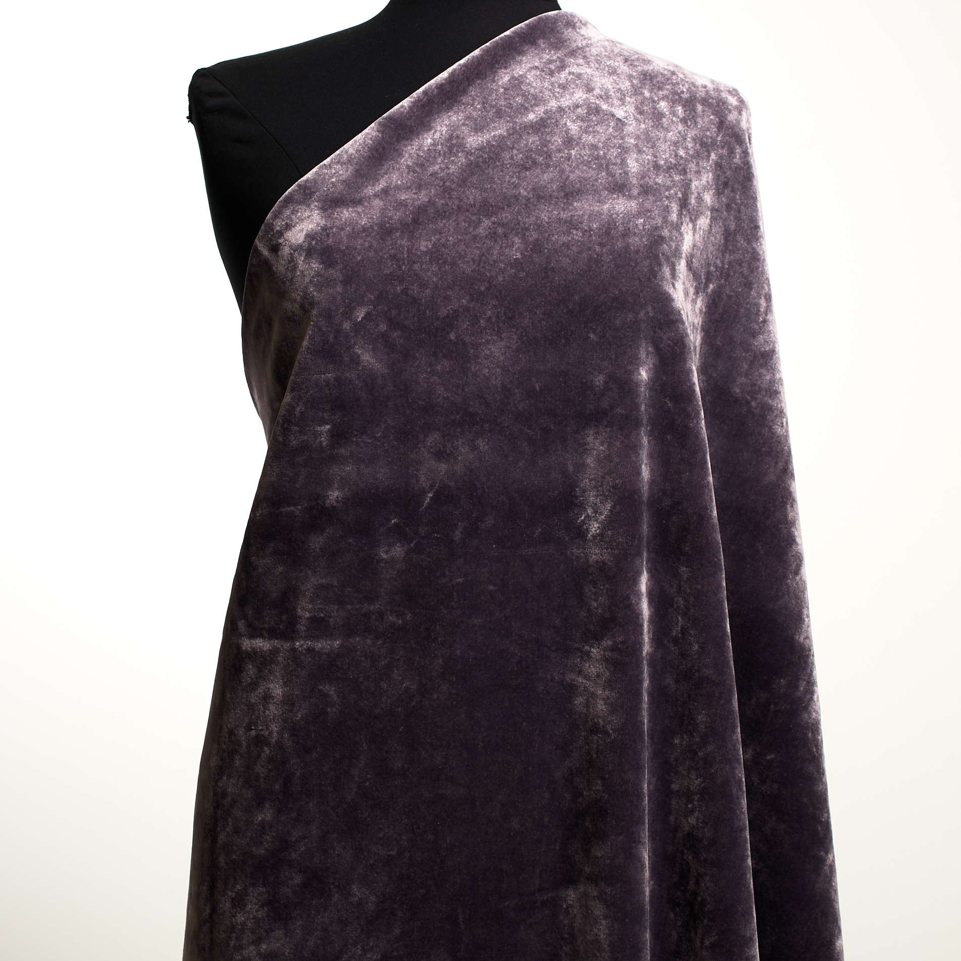 Velluto, Viscosa, Dusty Plum (C0002040) - Manichino