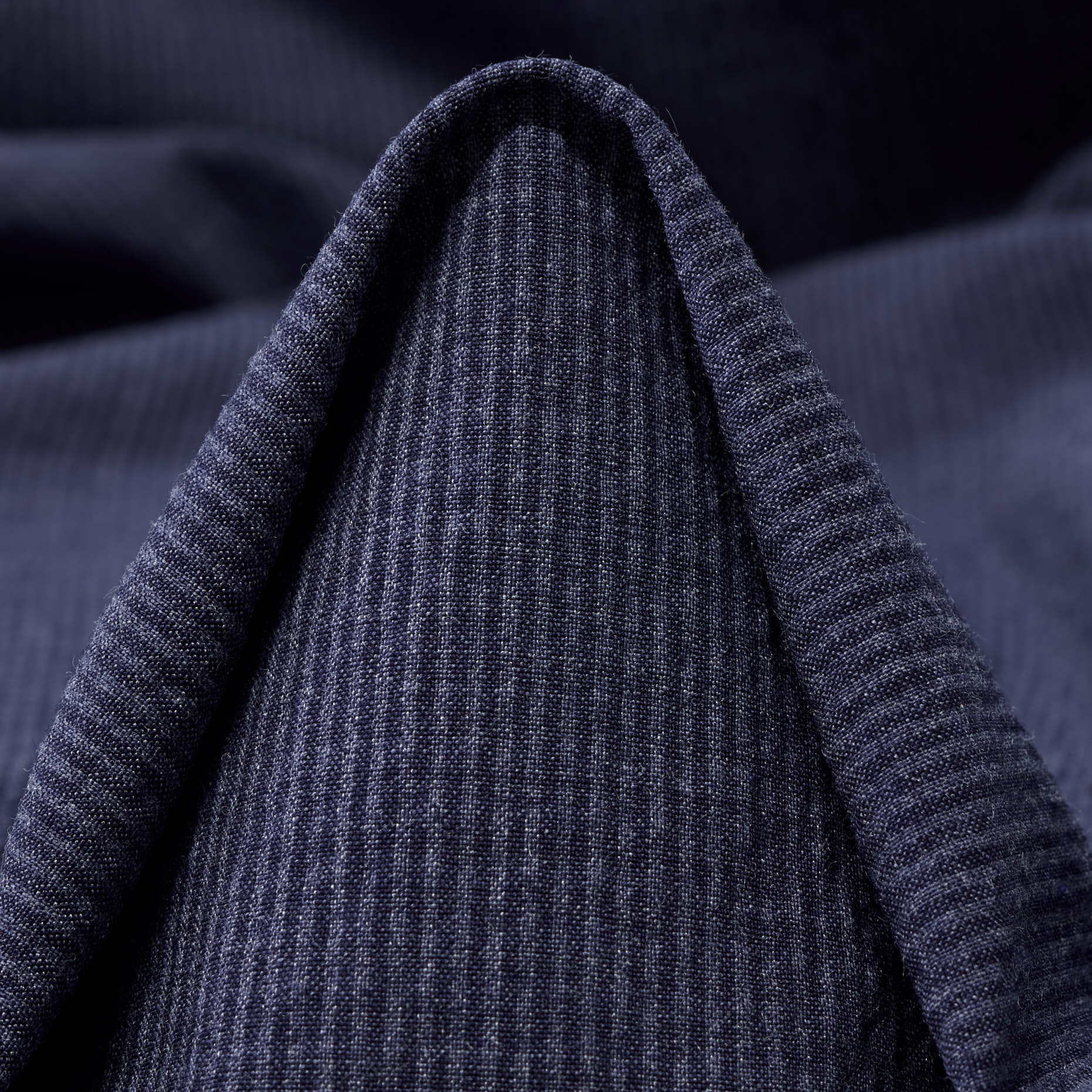 Seersucker, Laine, Elástique, Blue Indigo (F000044478)