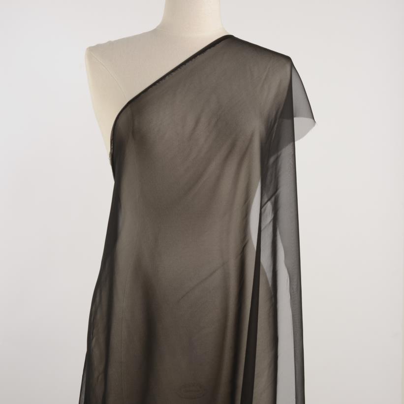 Шелк, Шифон, Raven Black (F000030636) - Манекен