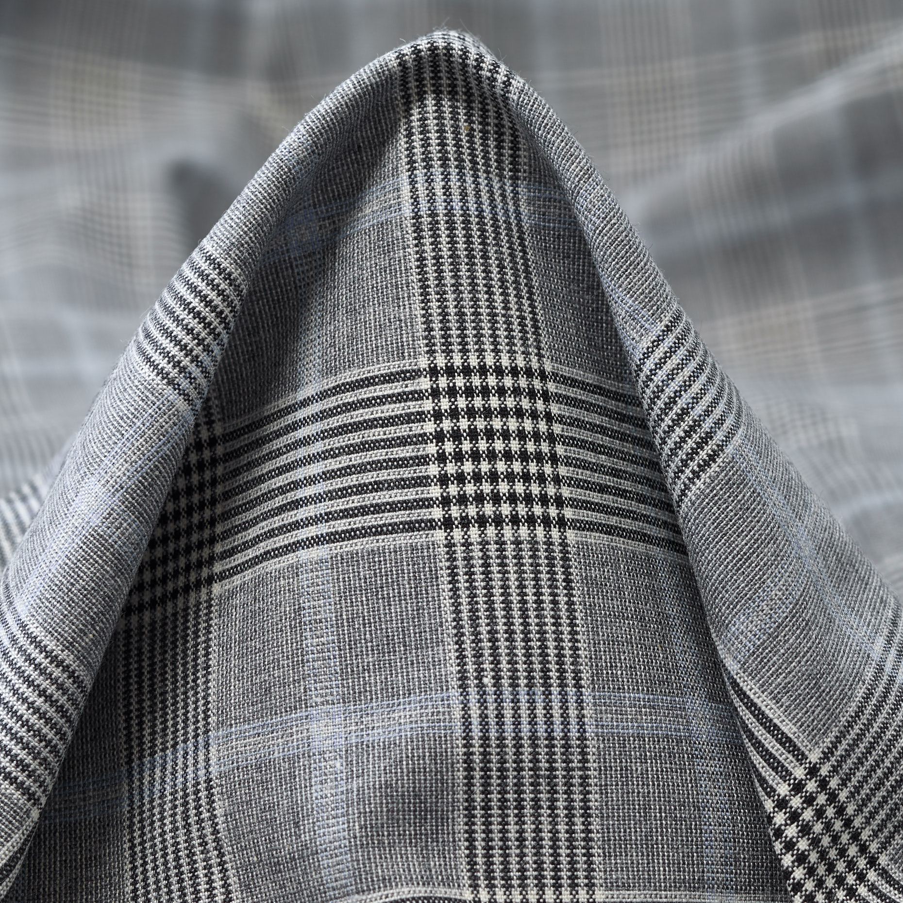 Algodón, Elástico, Cuadro, Antique White&Dutch Canal (F000045046)